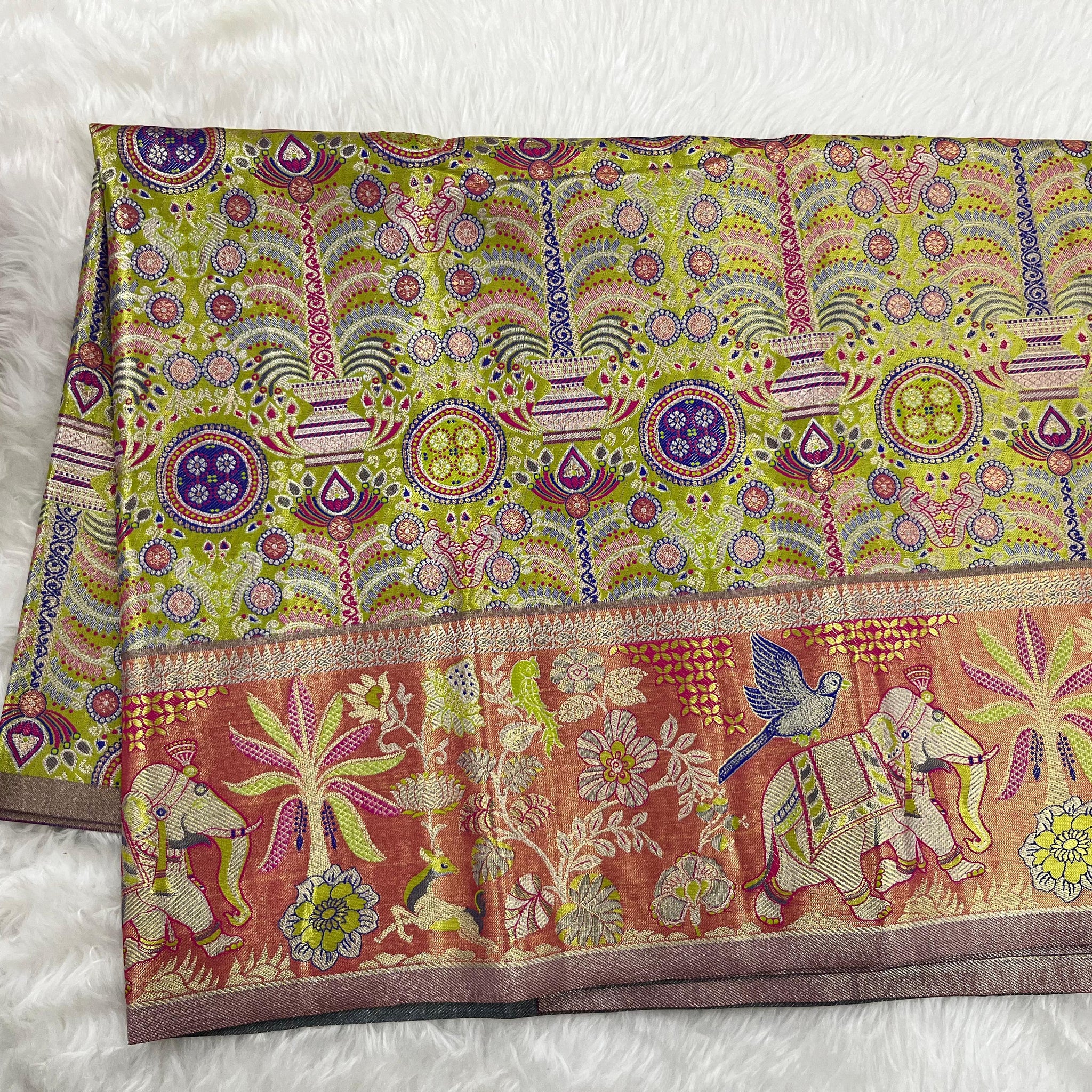 (2–5  Year) Lehenga – Unstitched (Blouse + Material)