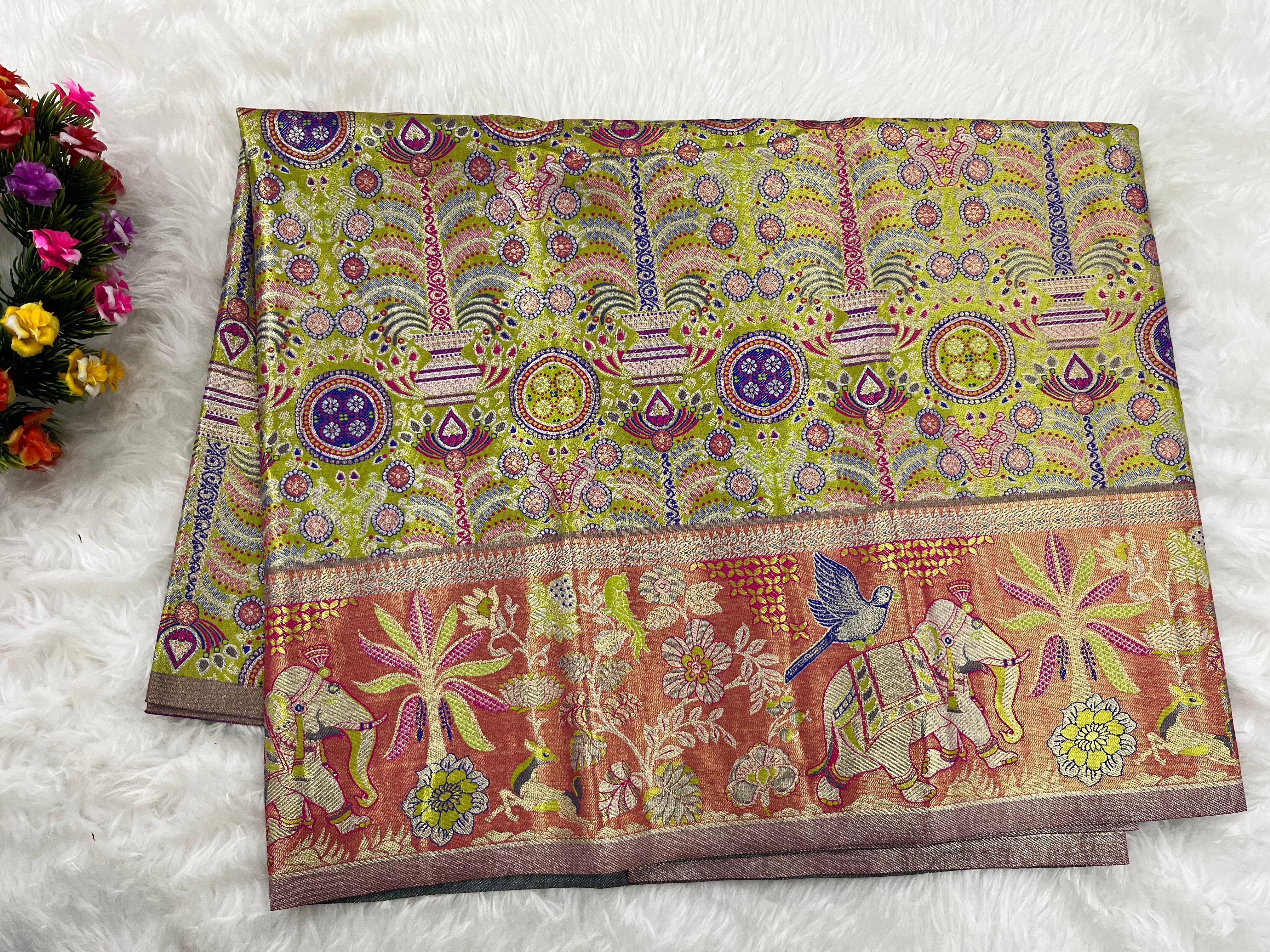 (2–5  Year) Lehenga – Unstitched (Blouse + Material)