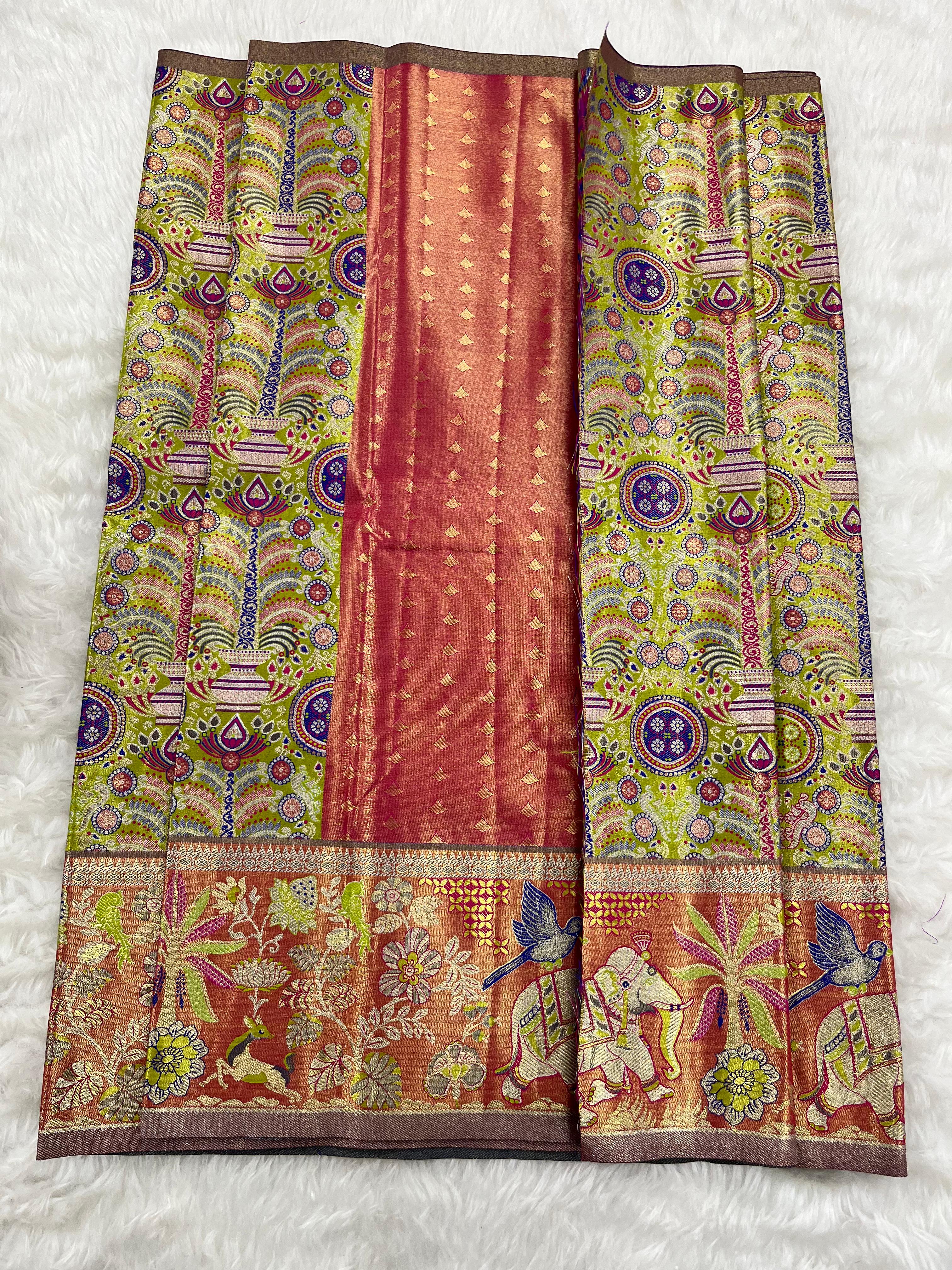 (2–5  Year) Lehenga – Unstitched (Blouse + Material)