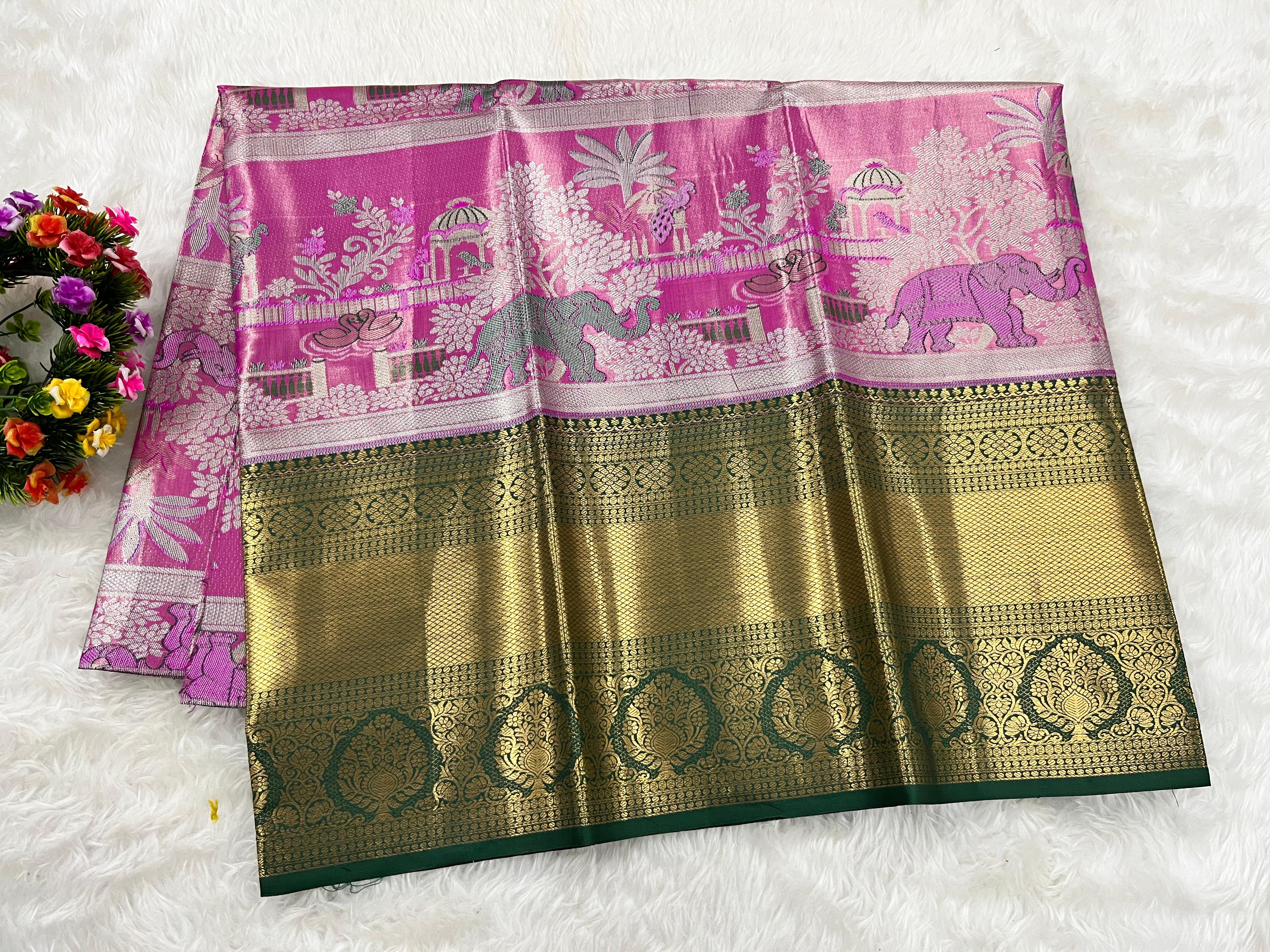 (5–10 Year) Lehenga – Unstitched (Blouse + Material)