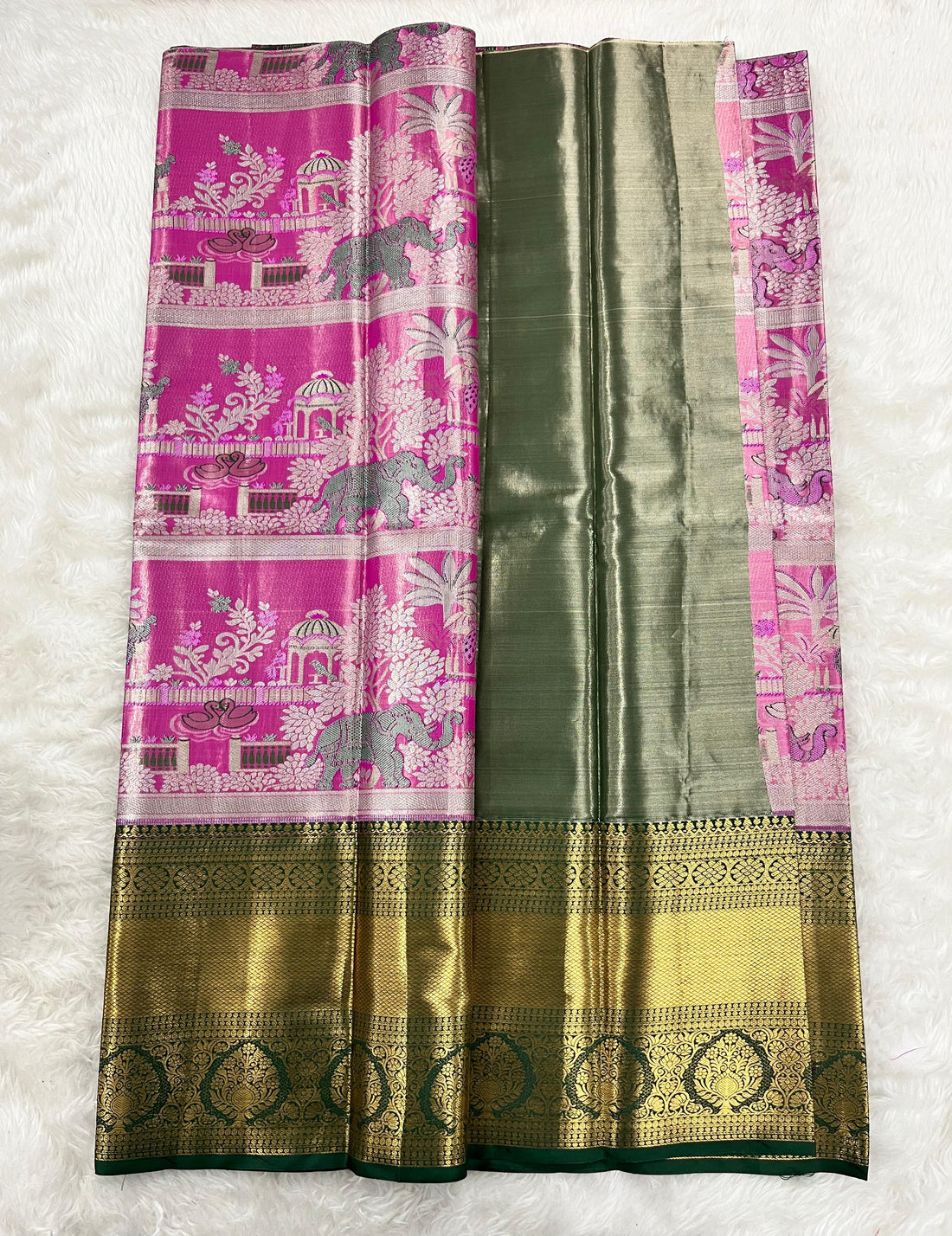 (5–10 Year) Lehenga – Unstitched (Blouse + Material)