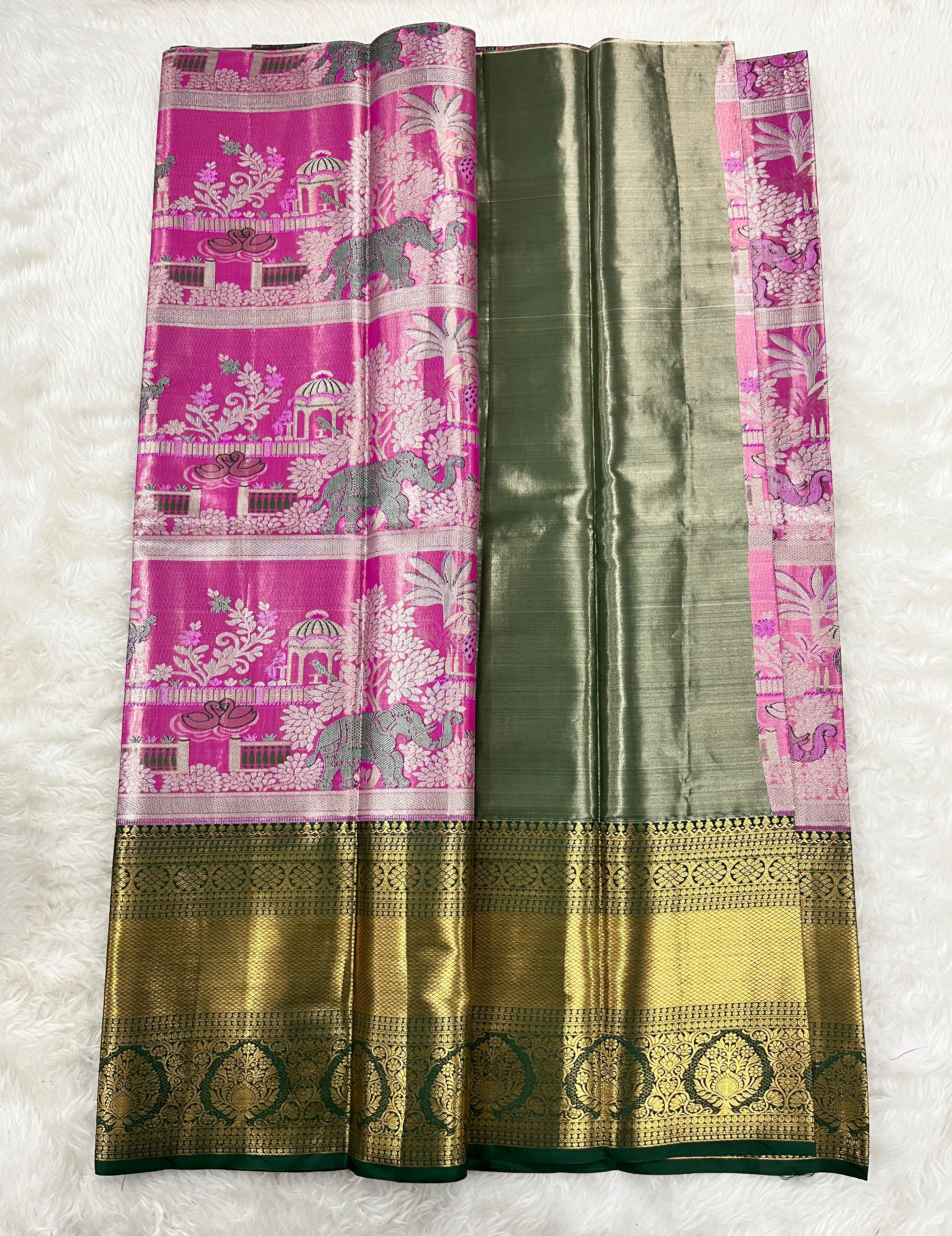 (5–10 Year) Lehenga – Unstitched (Blouse + Material)