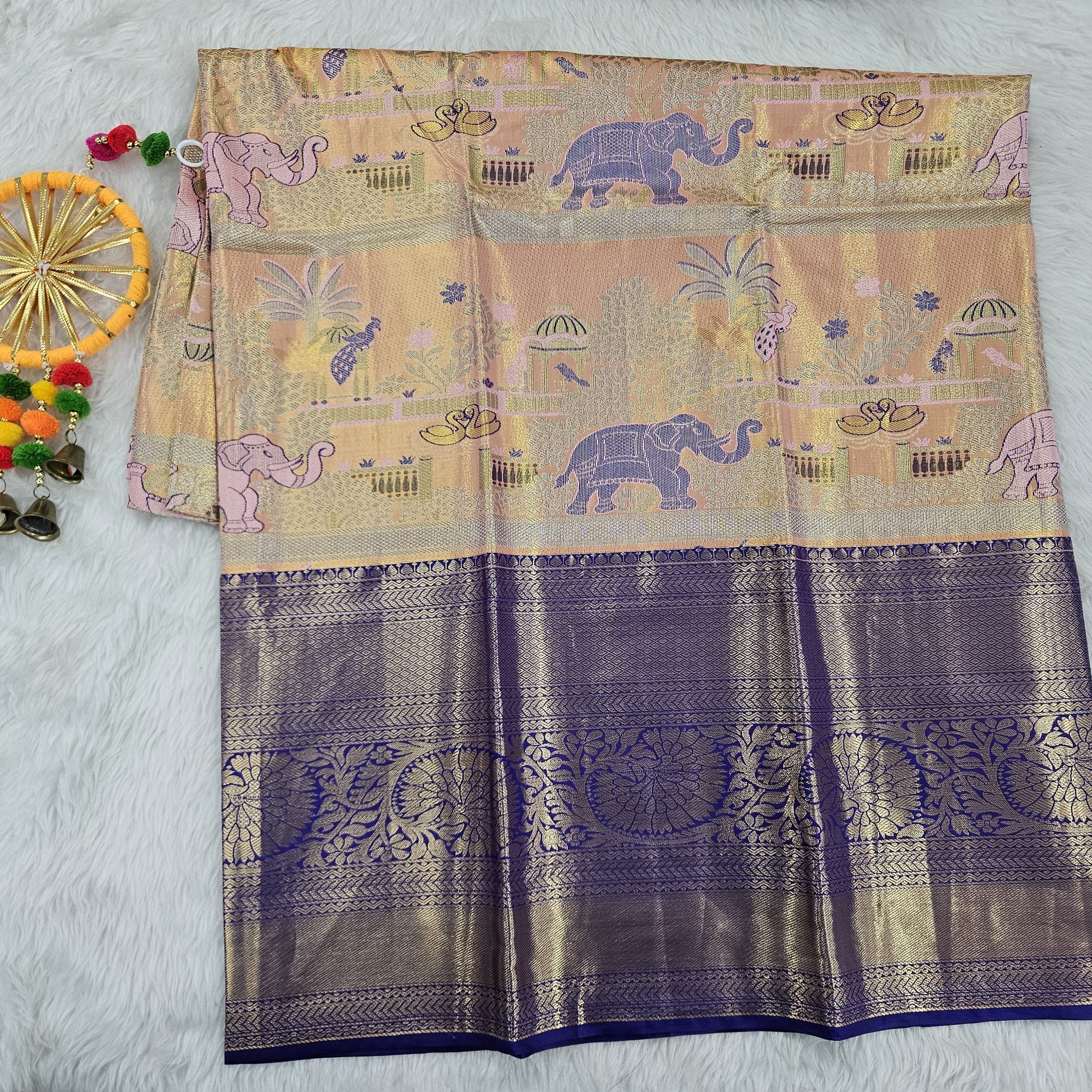 (5–10 Year) Lehenga – Unstitched (Blouse + Material)