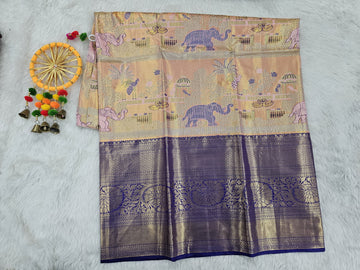 (5–10 Year) Lehenga – Unstitched (Blouse + Material)