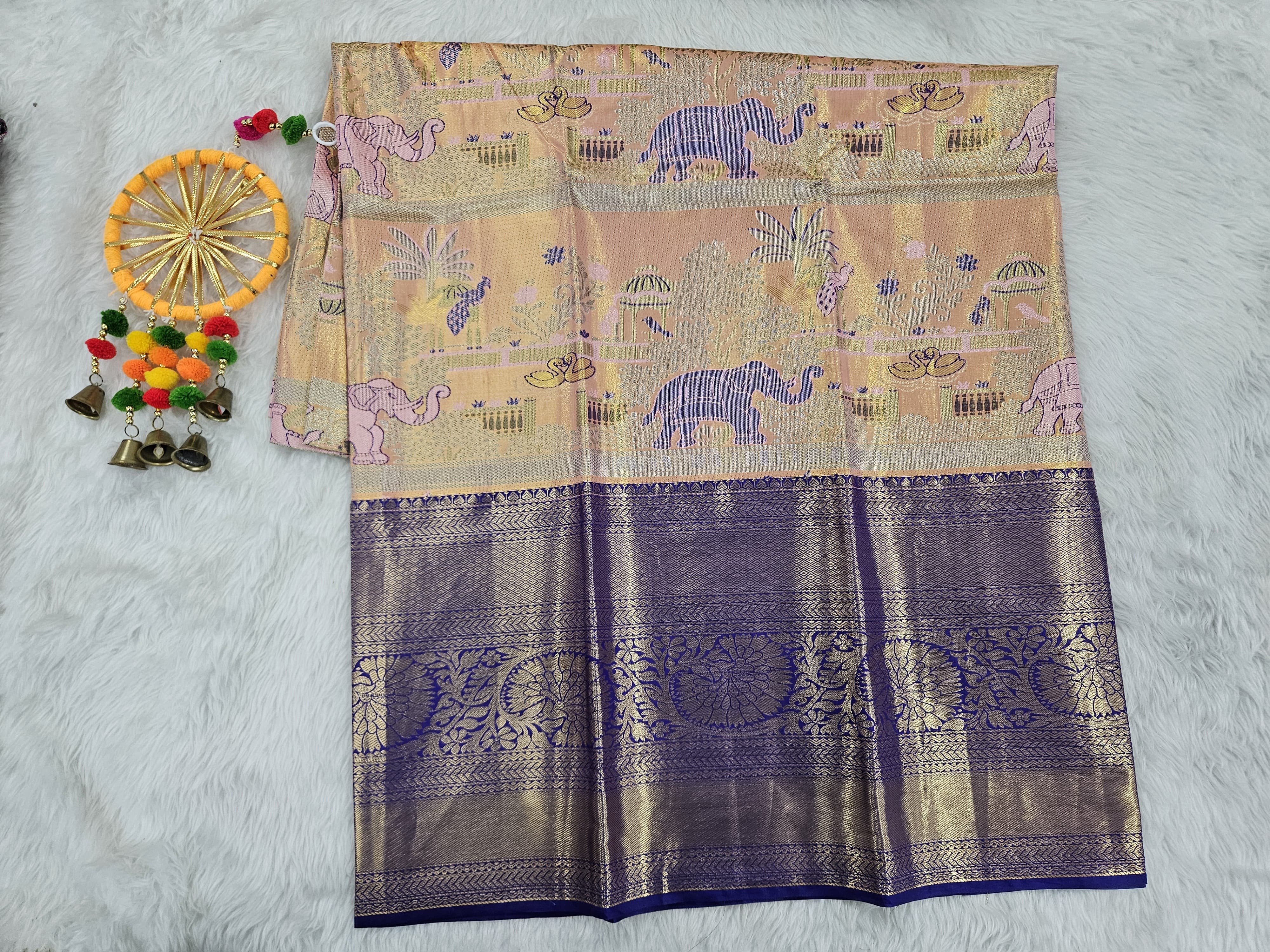 (5–10 Year) Lehenga – Unstitched (Blouse + Material)