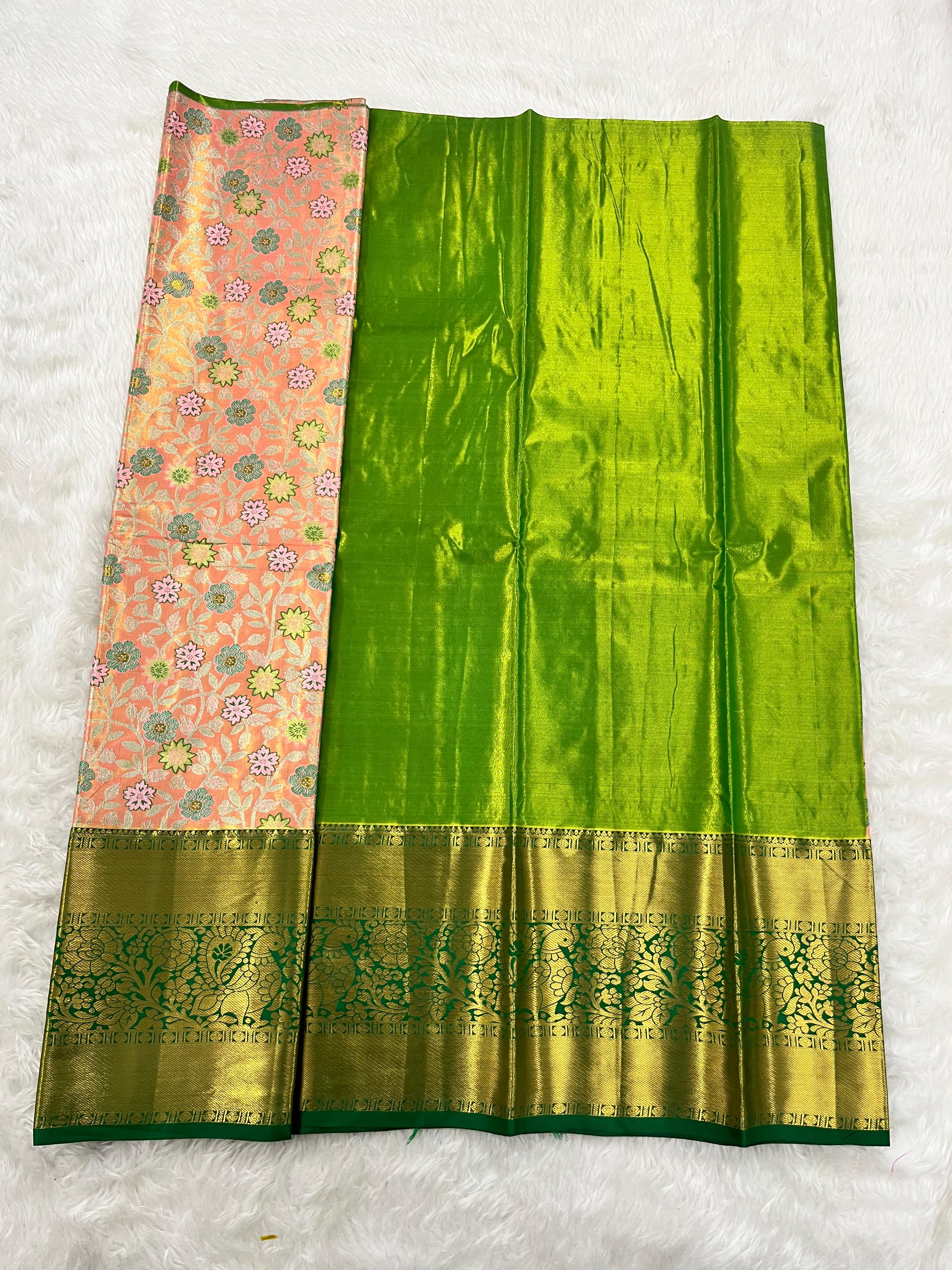 (5–10 Year) Lehenga – Unstitched (Blouse + Material)