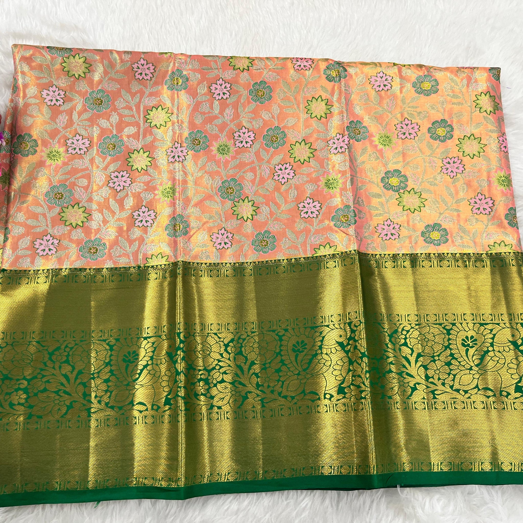 (5–10 Year) Lehenga – Unstitched (Blouse + Material)