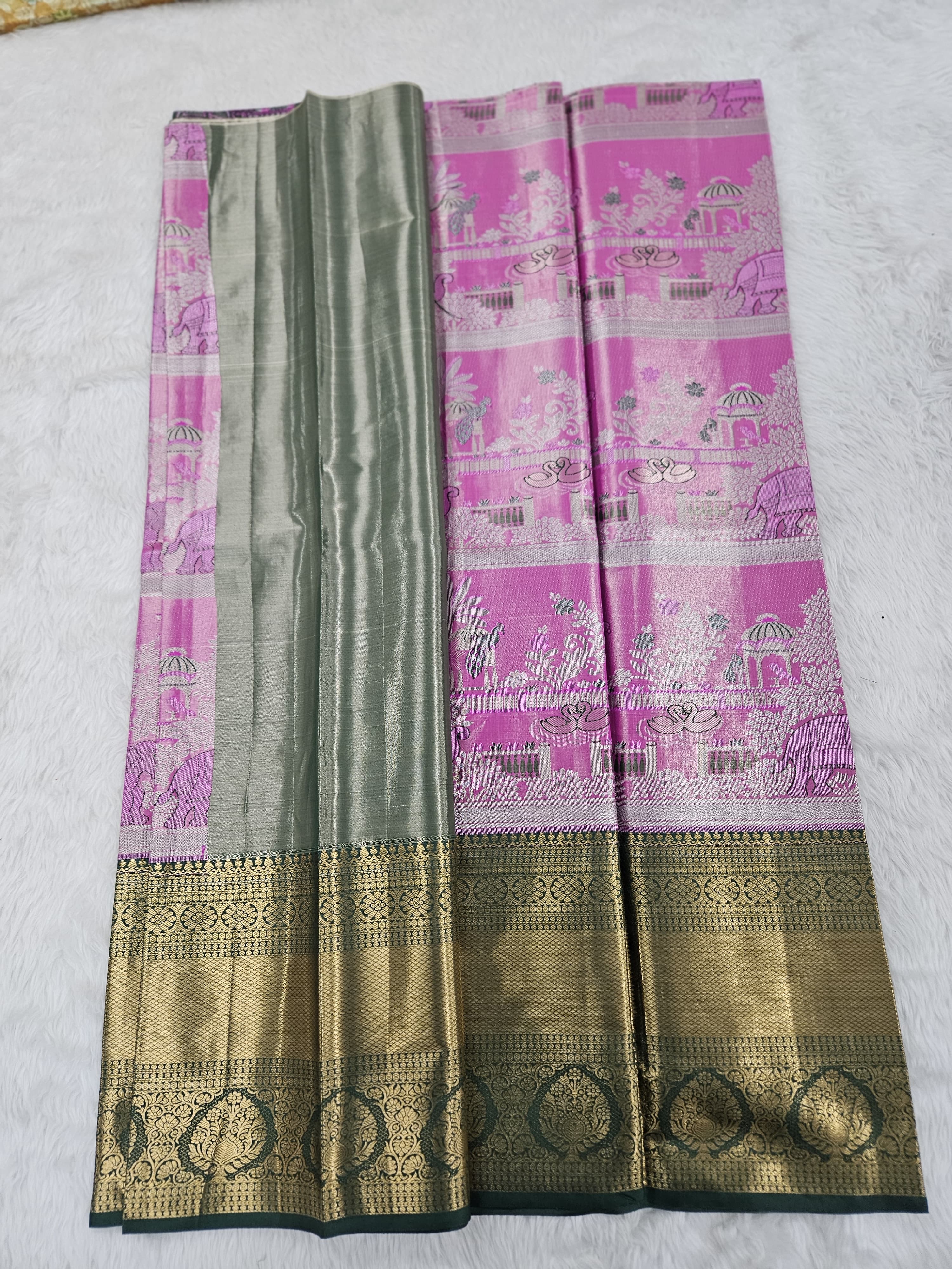 (5–10 Year) Lehenga – Unstitched (Blouse + Material)