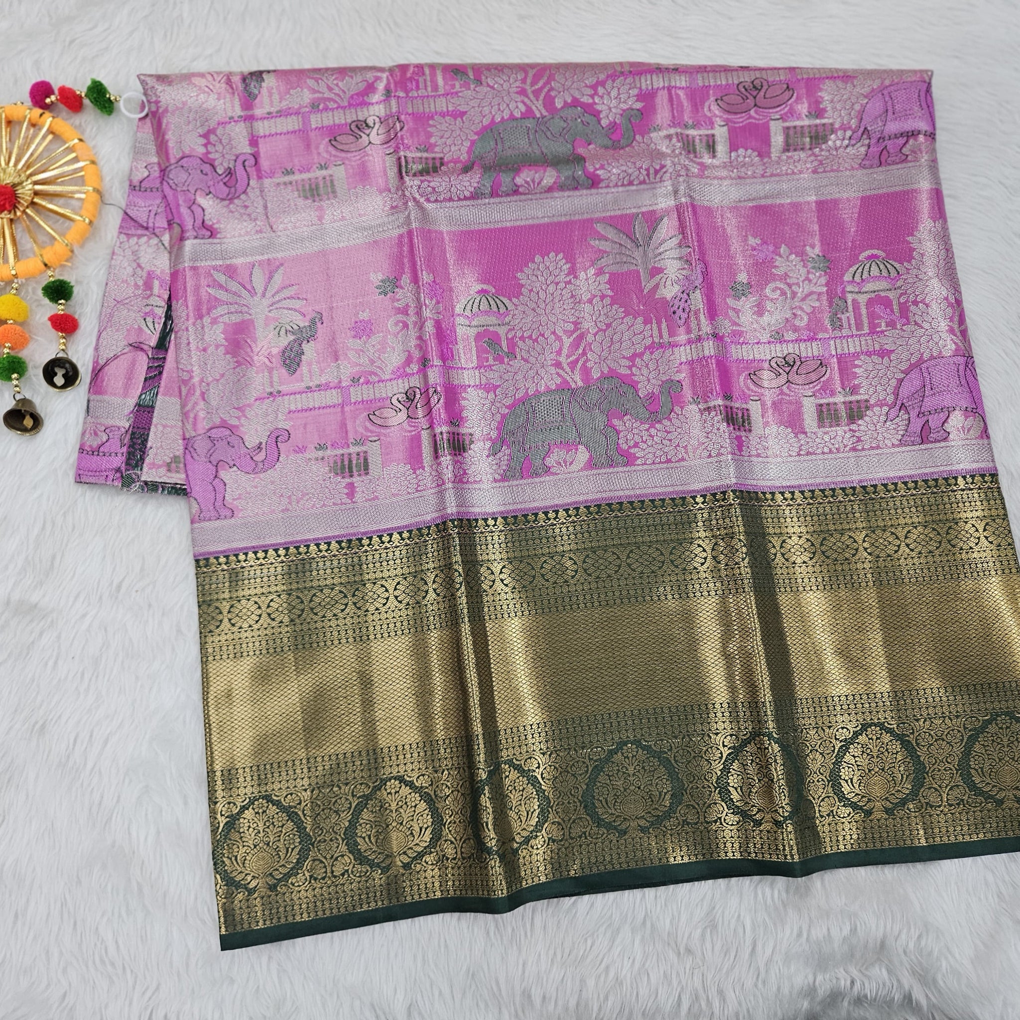 (5–10 Year) Lehenga – Unstitched (Blouse + Material)