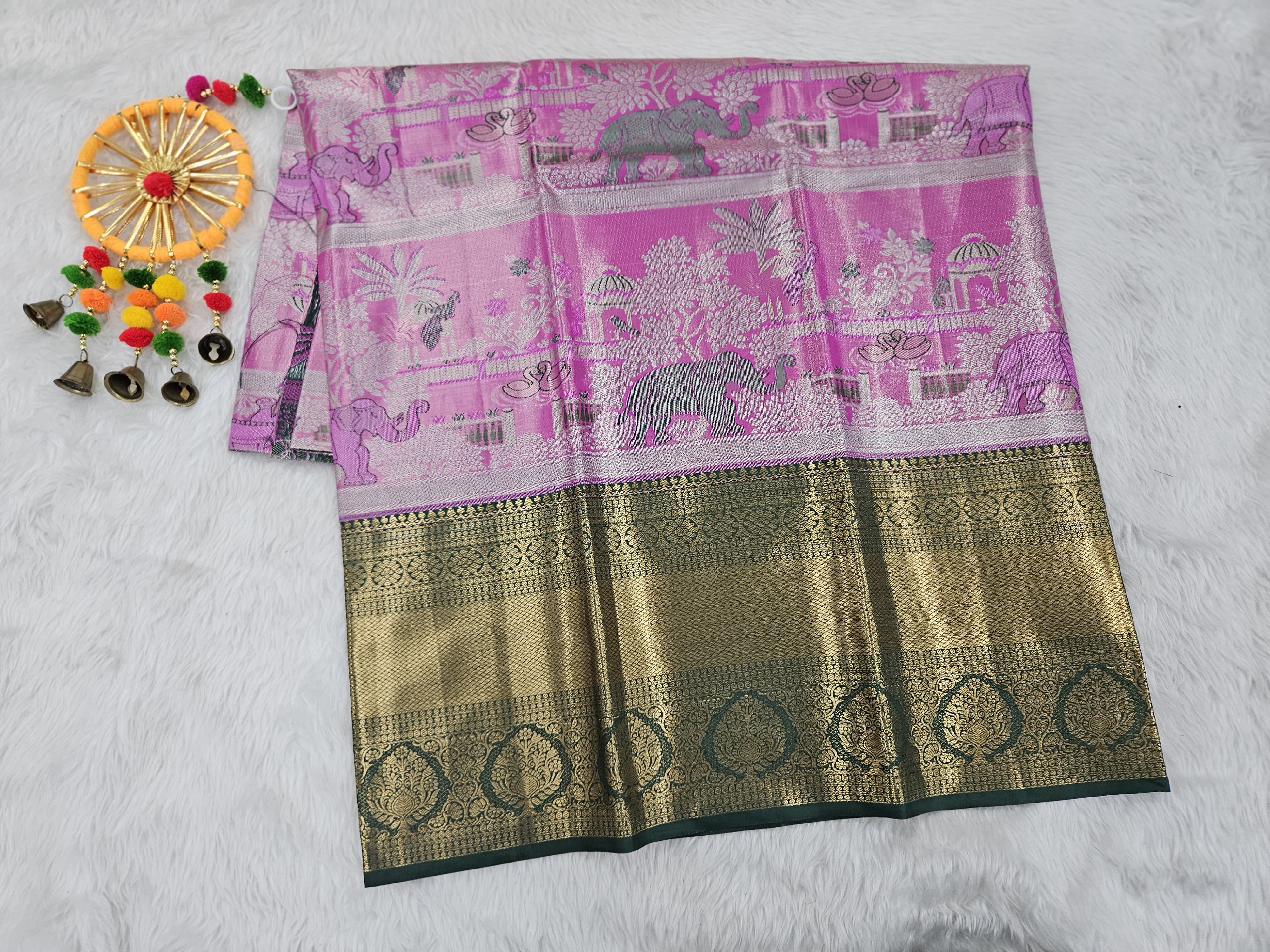 (5–10 Year) Lehenga – Unstitched (Blouse + Material)