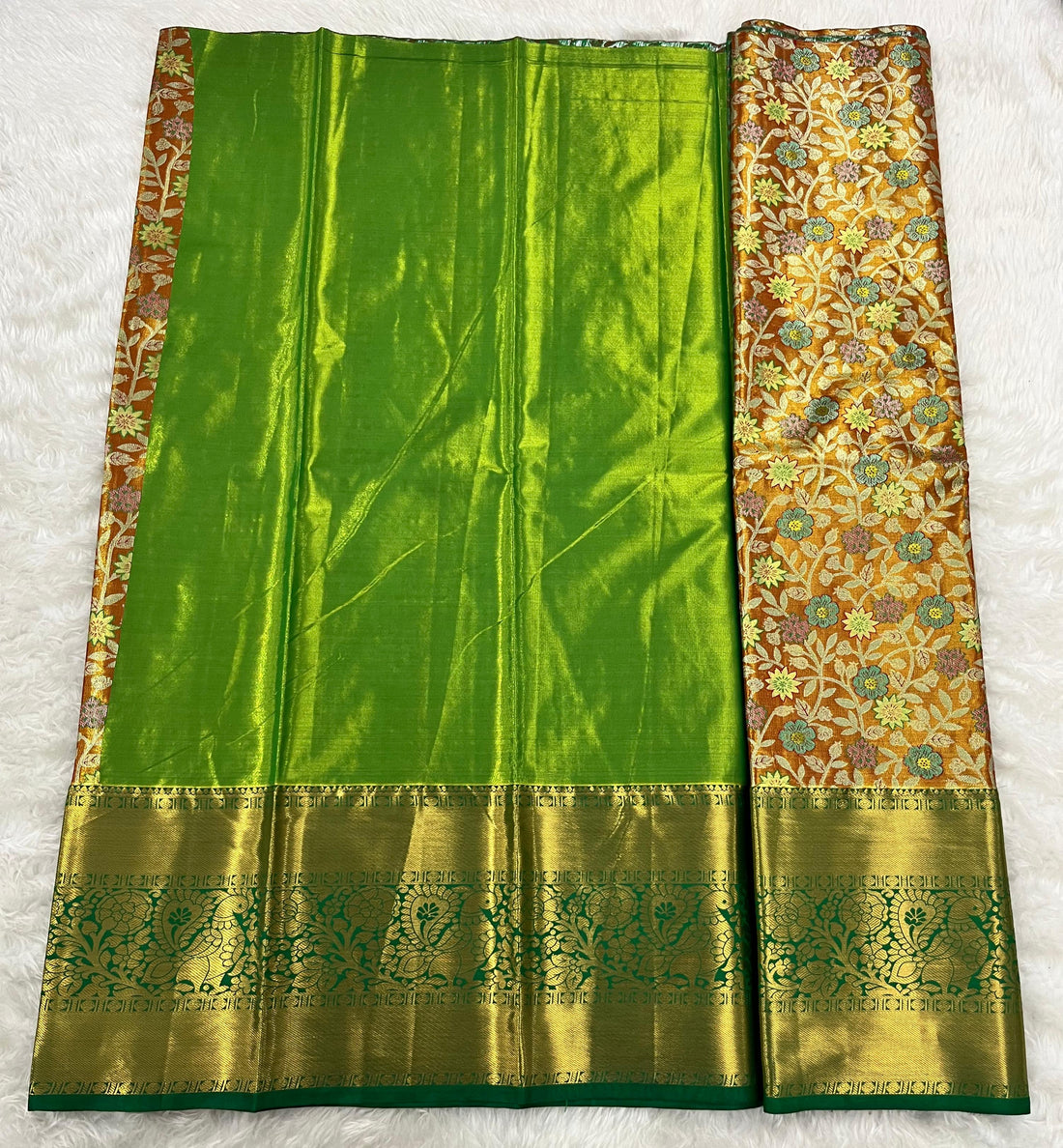 (5–10 Year) Lehenga – Unstitched (Blouse + Material)