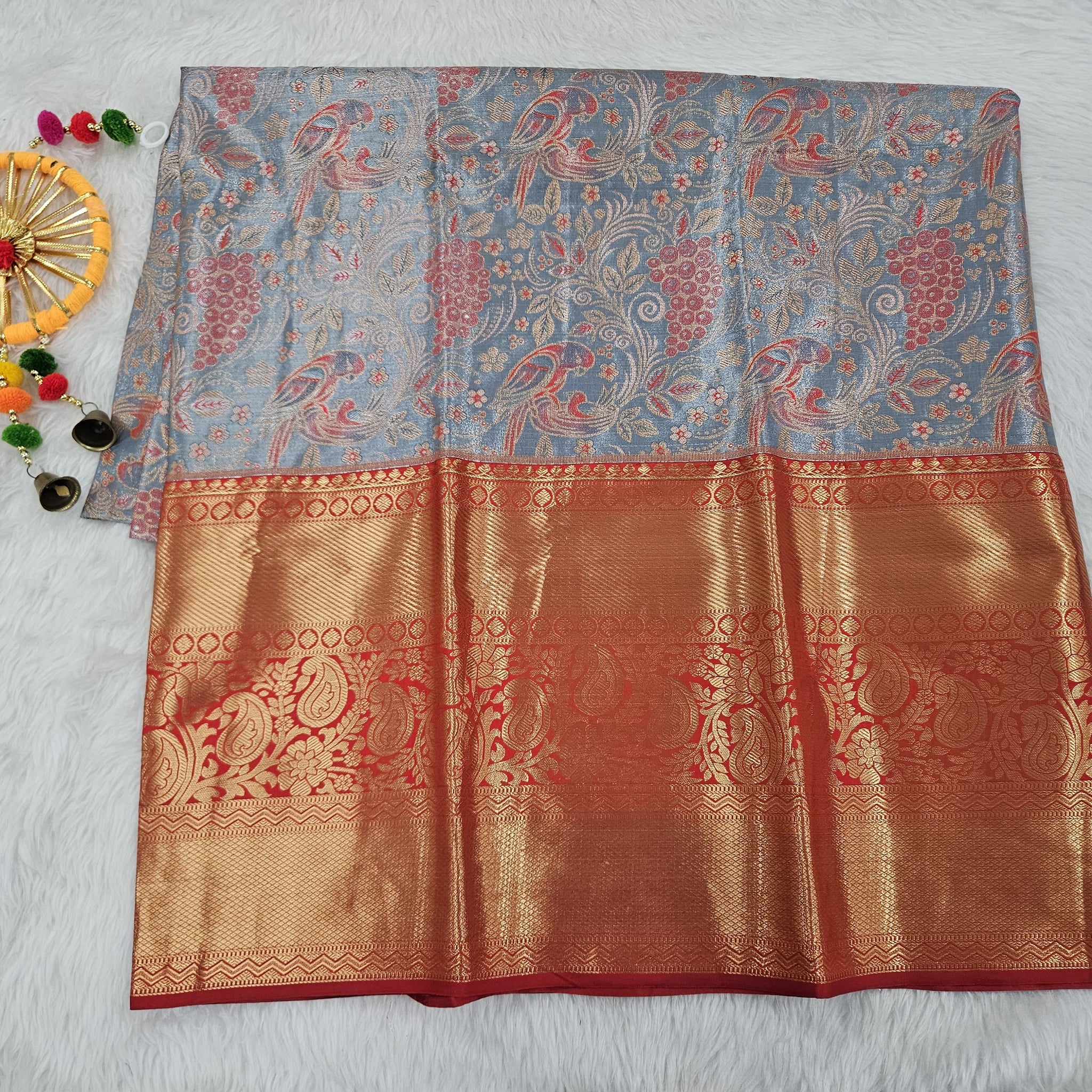 (5–10 Year) Lehenga – Unstitched (Blouse + Material)