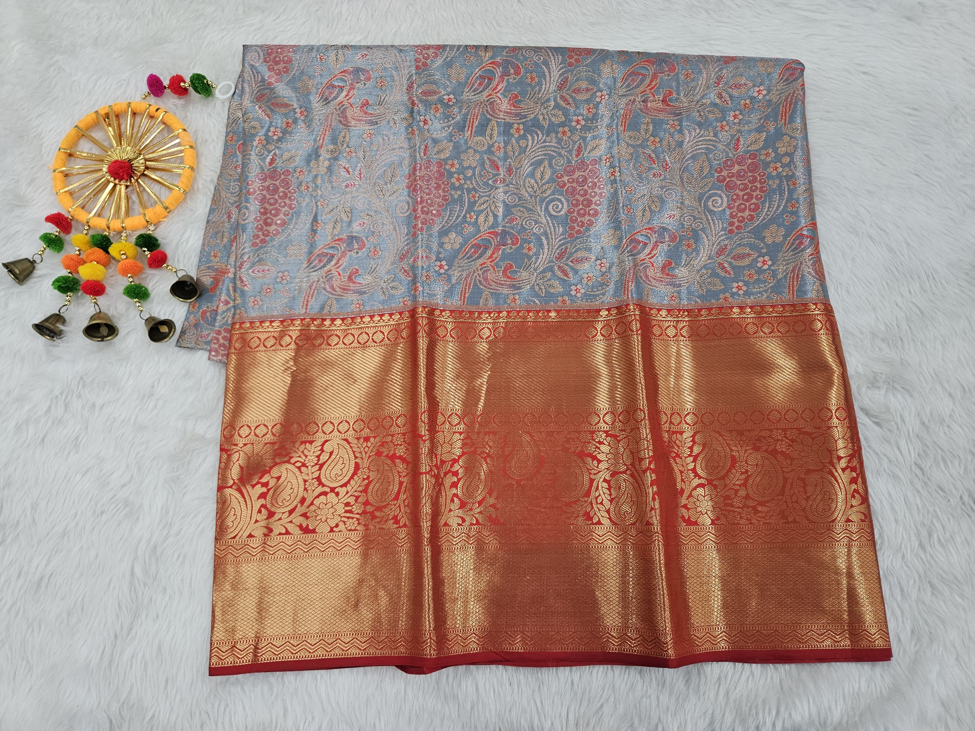 (5–10 Year) Lehenga – Unstitched (Blouse + Material)