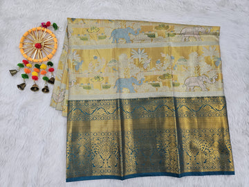 (5–10 Year) Lehenga – Unstitched (Blouse + Material)