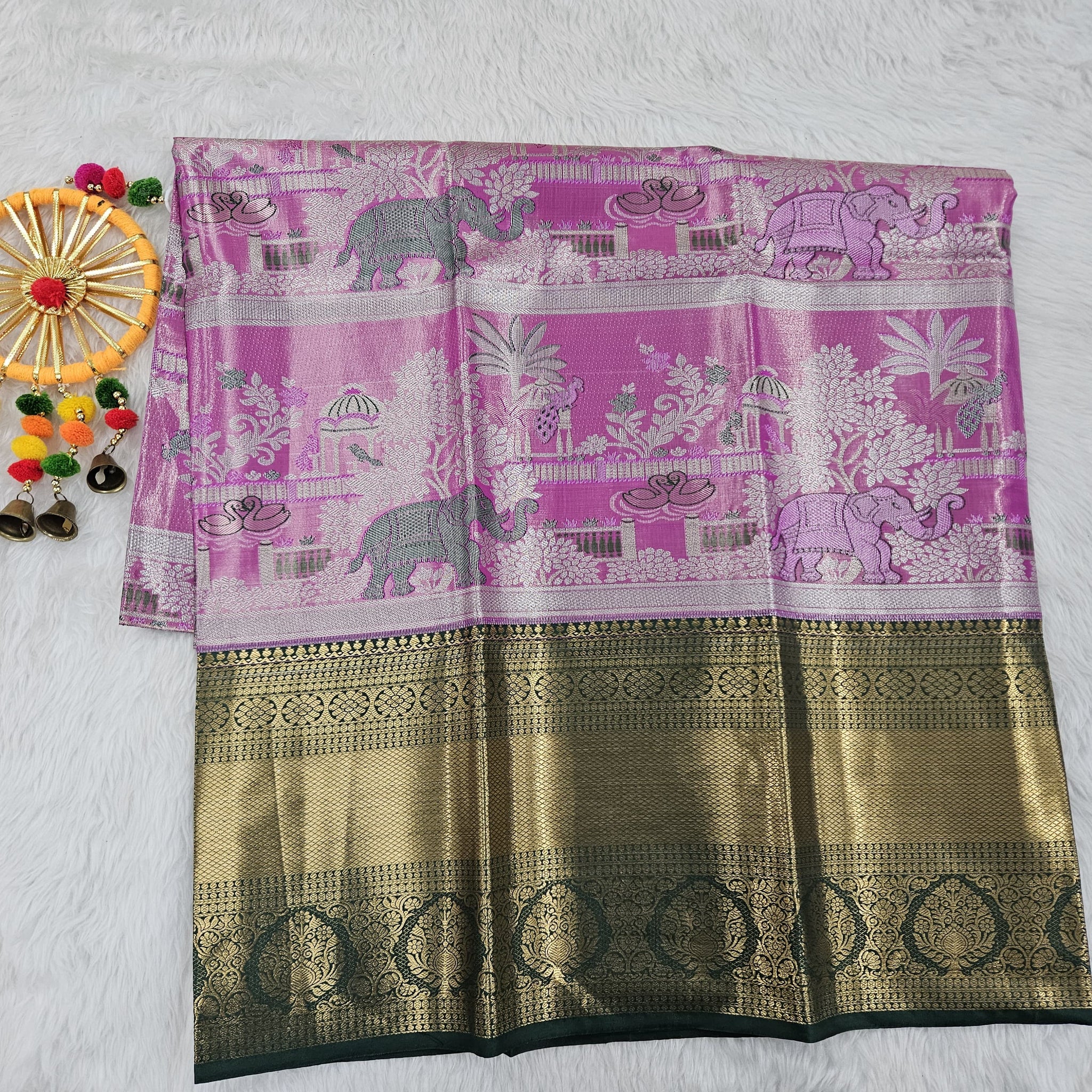 (5–10 Year) Lehenga – Unstitched (Blouse + Material)