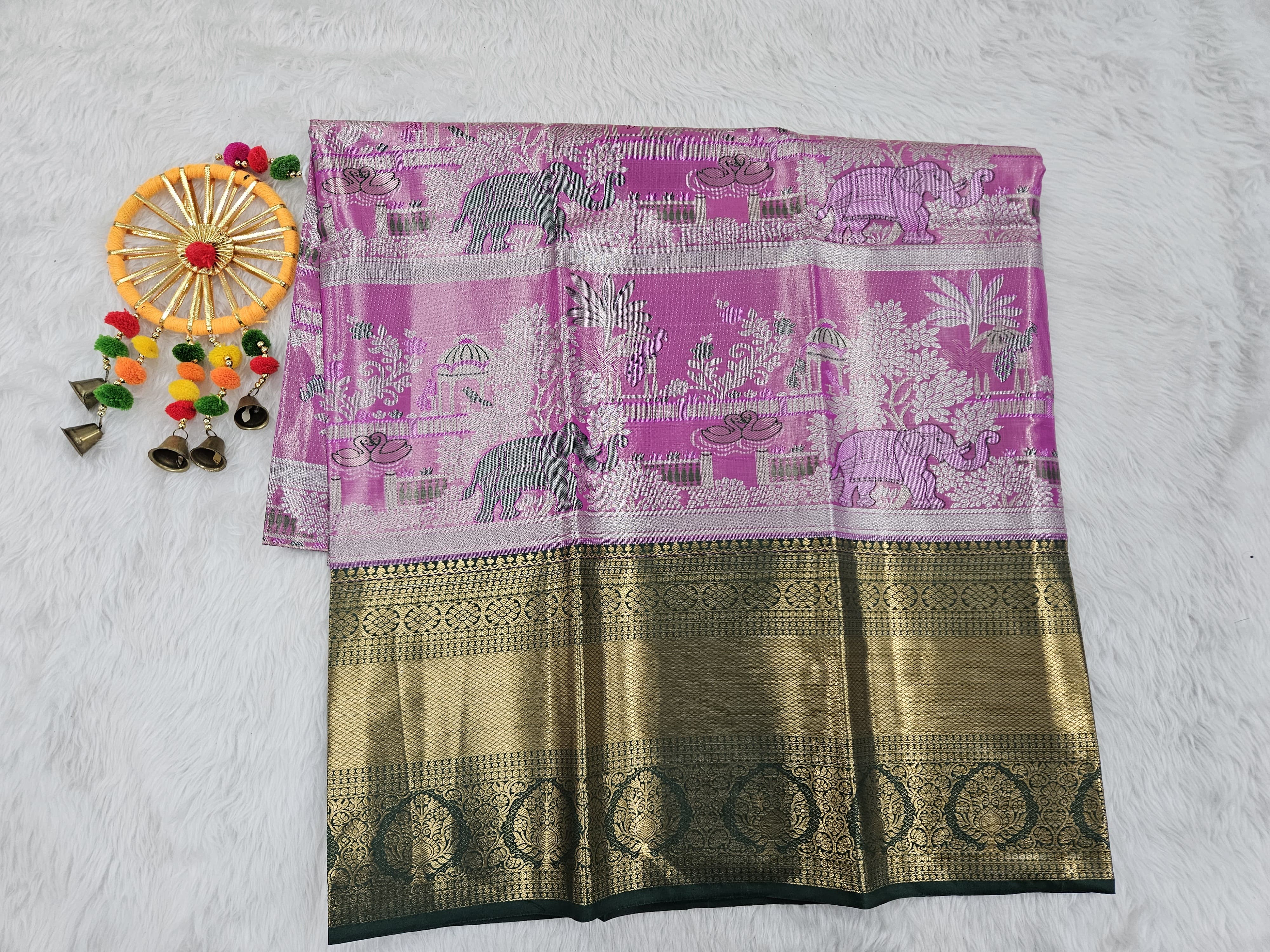 (5–10 Year) Lehenga – Unstitched (Blouse + Material)