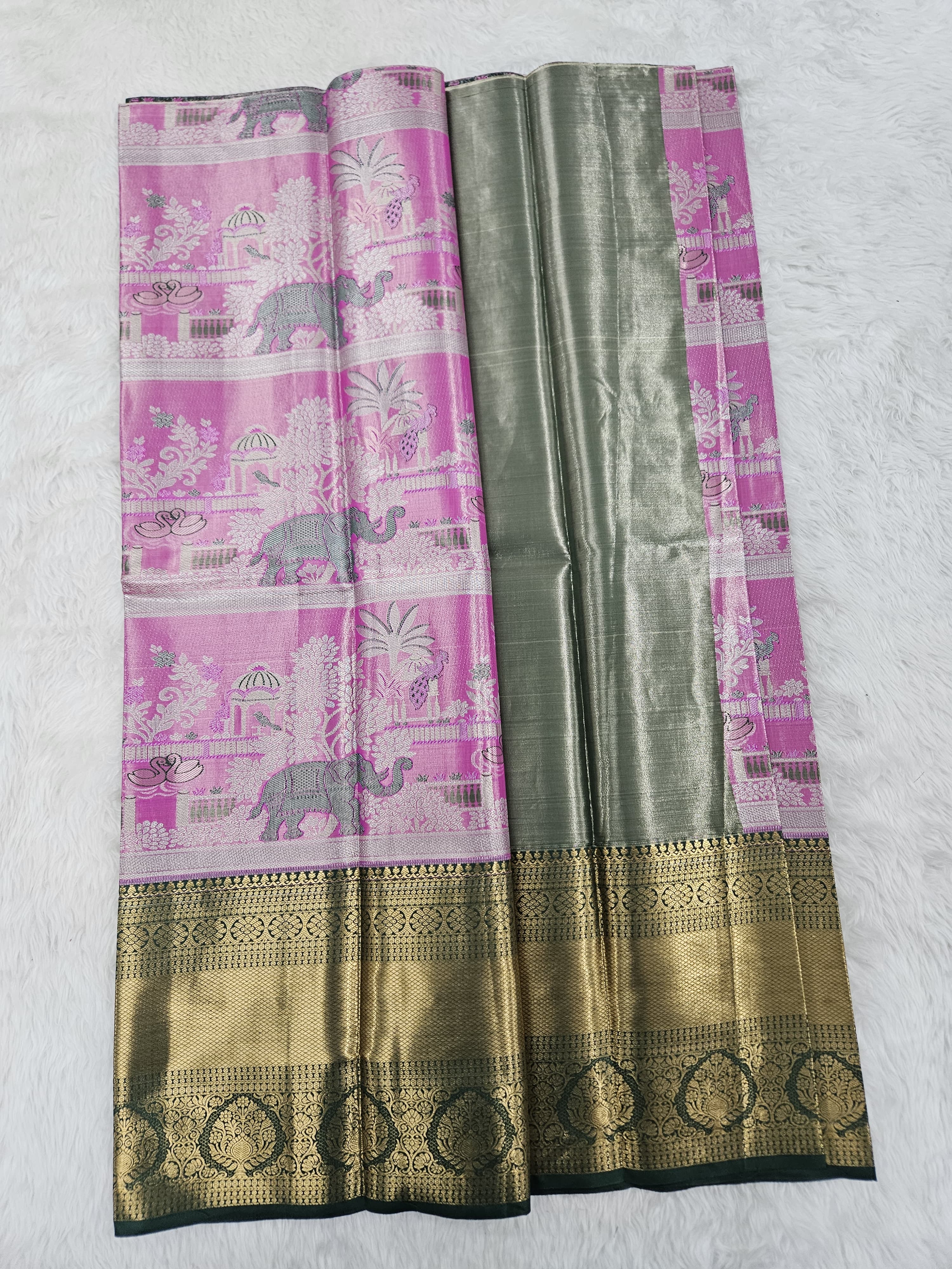 (5–10 Year) Lehenga – Unstitched (Blouse + Material)