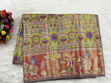 (2–5  Year) Lehenga – Unstitched (Blouse + Material)