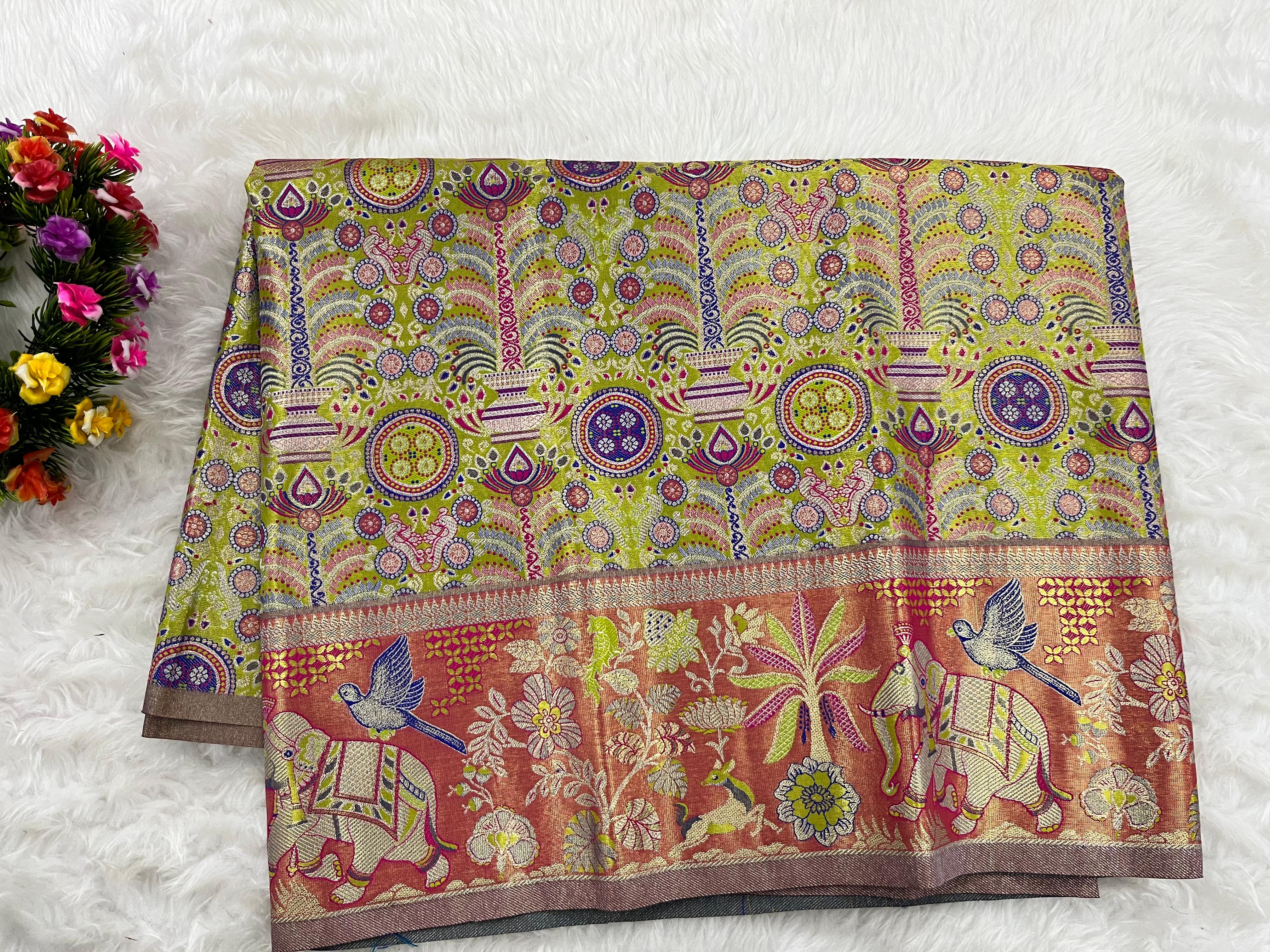 (2–5  Year) Lehenga – Unstitched (Blouse + Material)