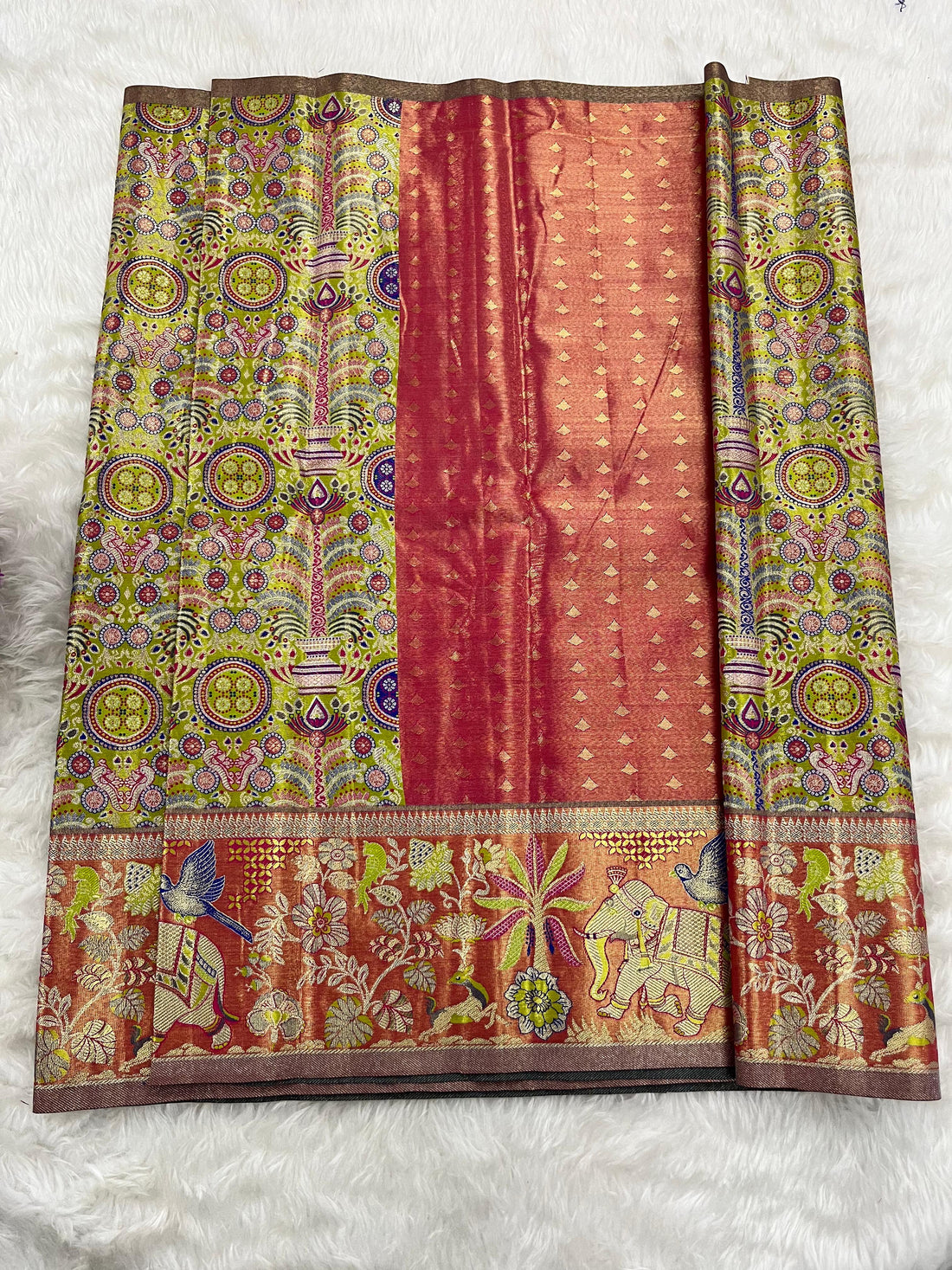 (2–5  Year) Lehenga – Unstitched (Blouse + Material)