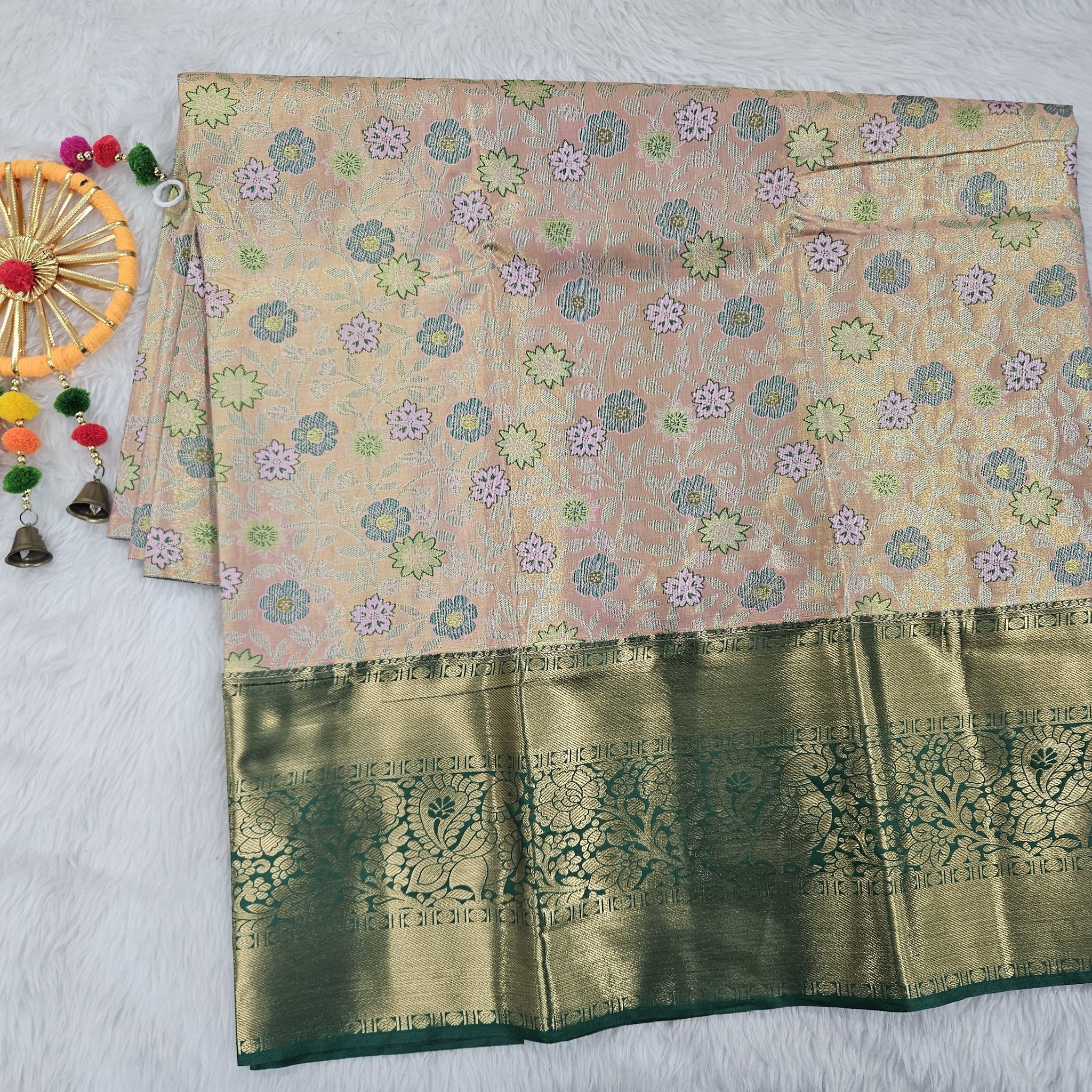 (5–10 Year) Lehenga – Unstitched (Blouse + Material)