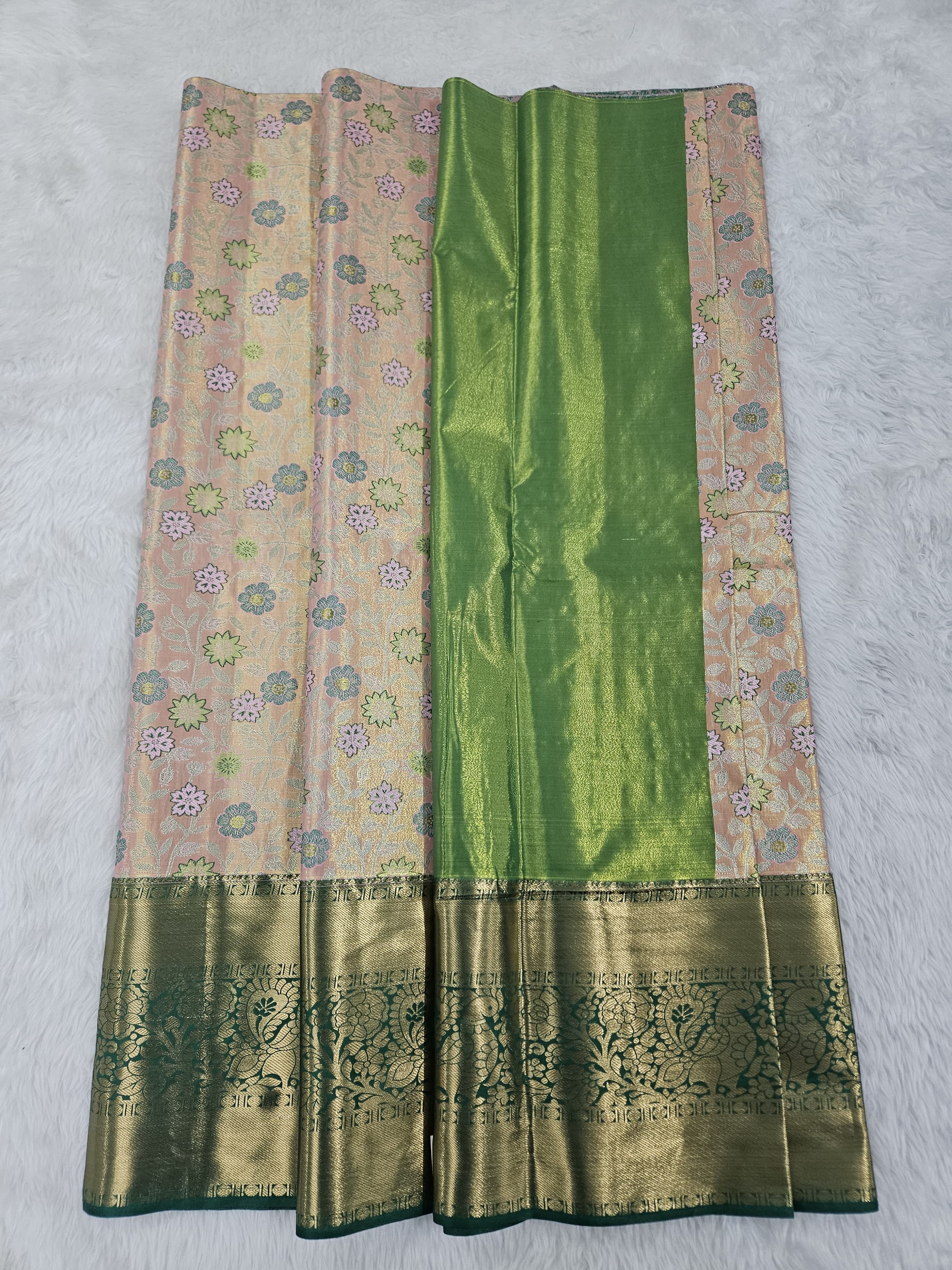 (5–10 Year) Lehenga – Unstitched (Blouse + Material)