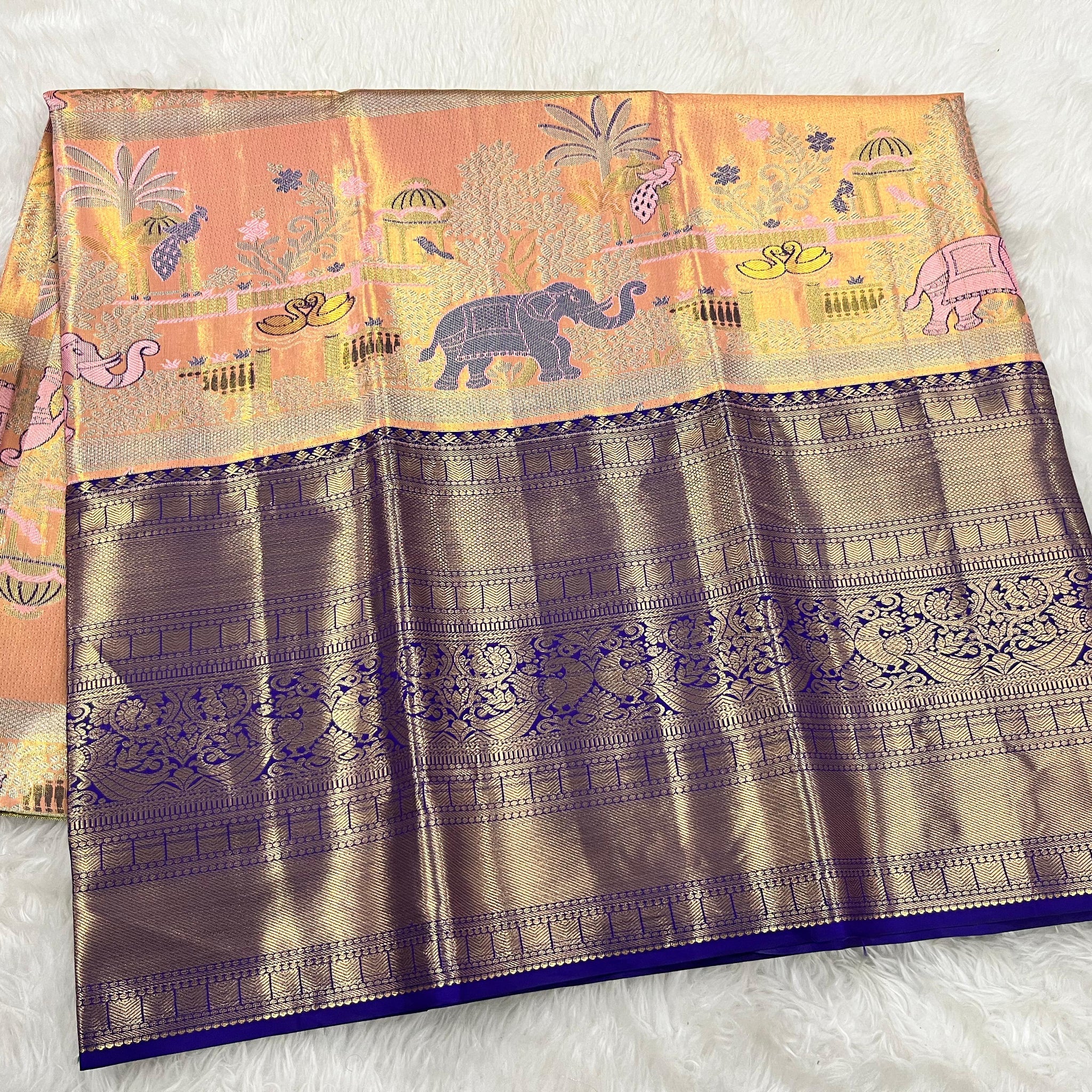 (5–10 Year) Lehenga – Unstitched (Blouse + Material)