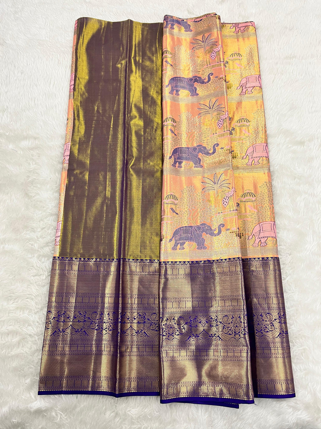 (5–10 Year) Lehenga – Unstitched (Blouse + Material)