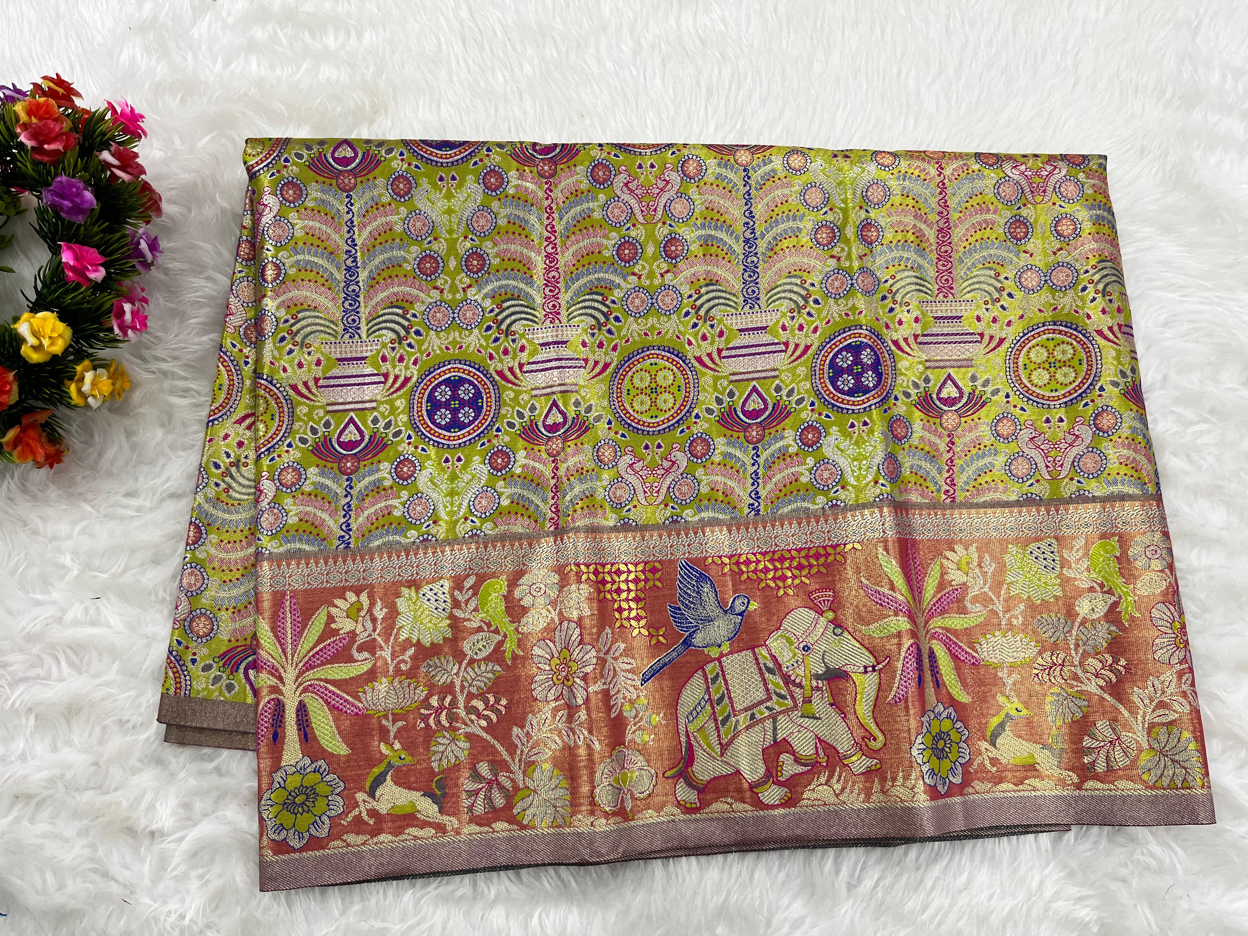 (2–5  Year) Lehenga – Unstitched (Blouse + Material)