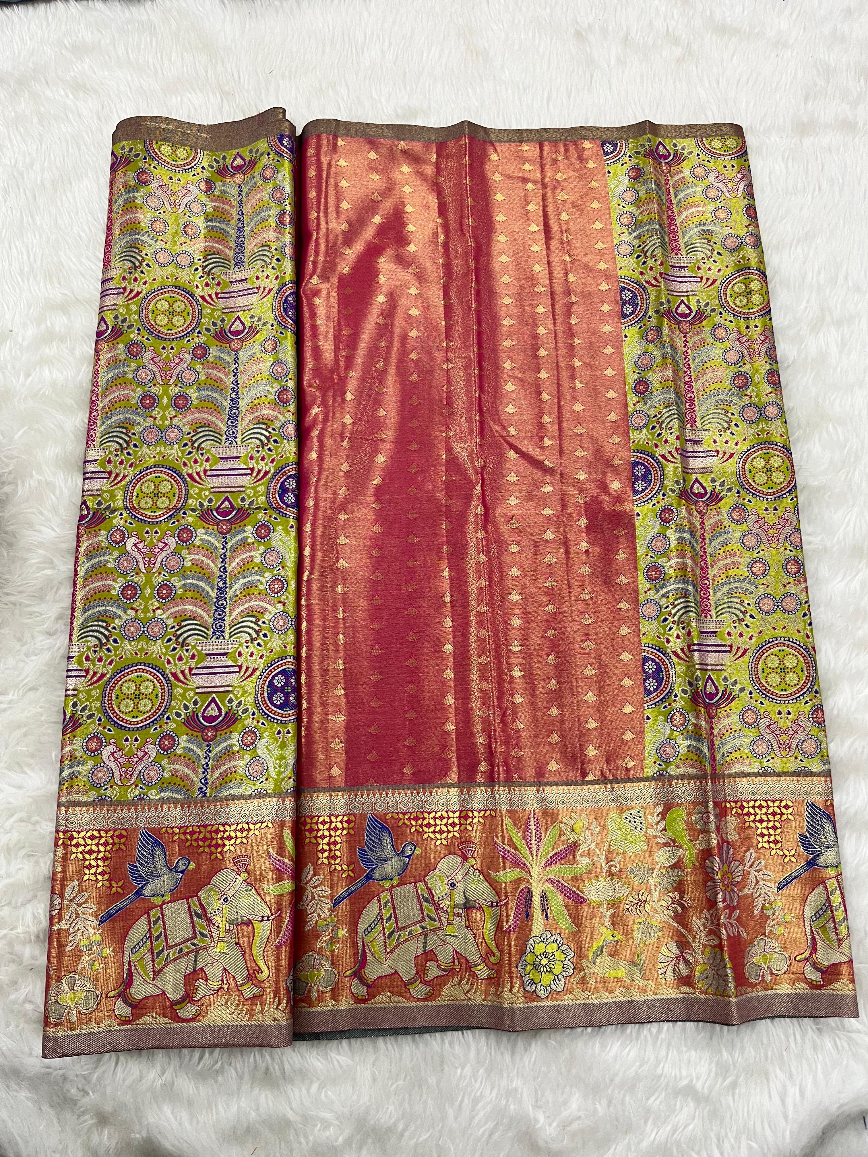 (2–5  Year) Lehenga – Unstitched (Blouse + Material)