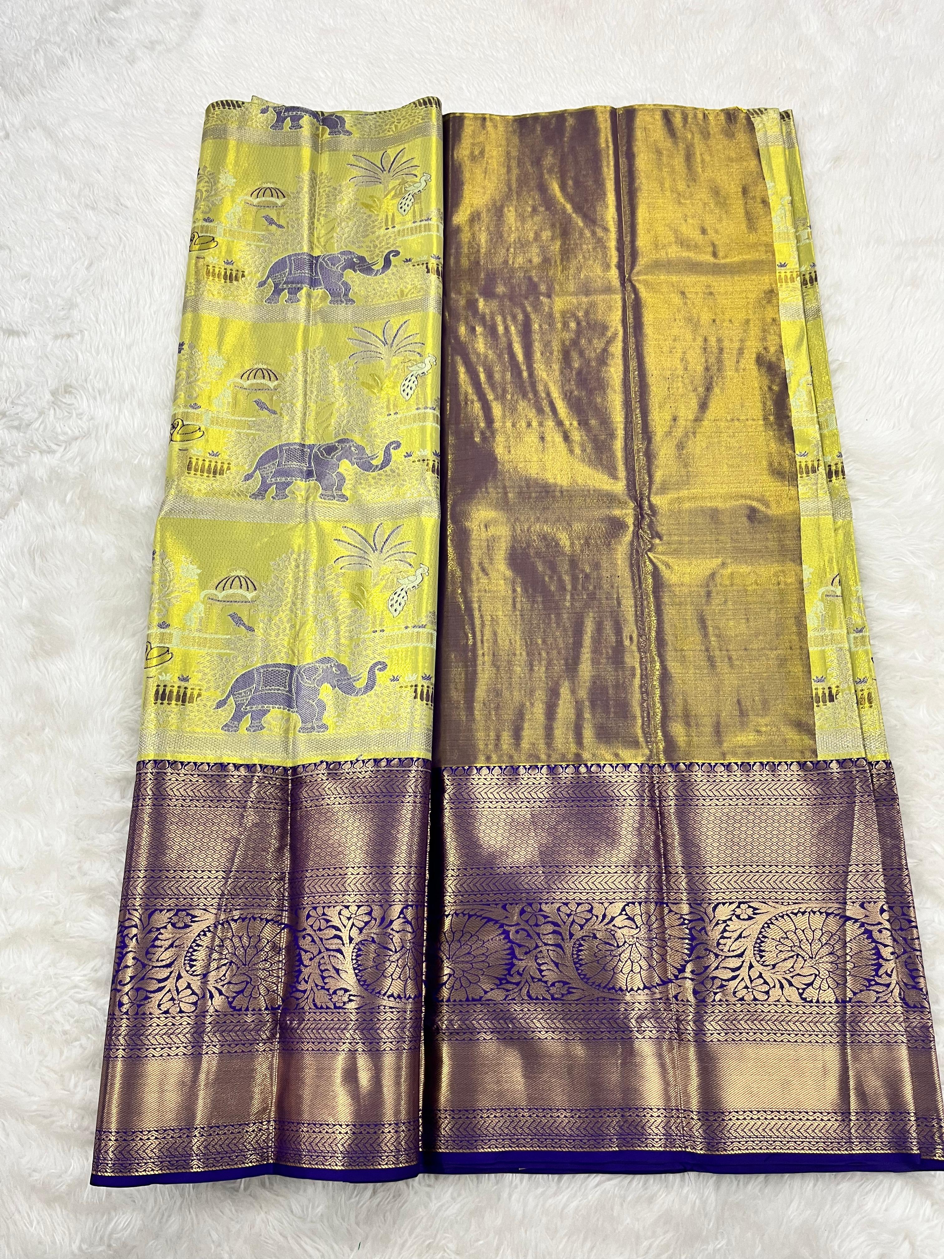 (5–10 Year) Lehenga – Unstitched (Blouse + Material)