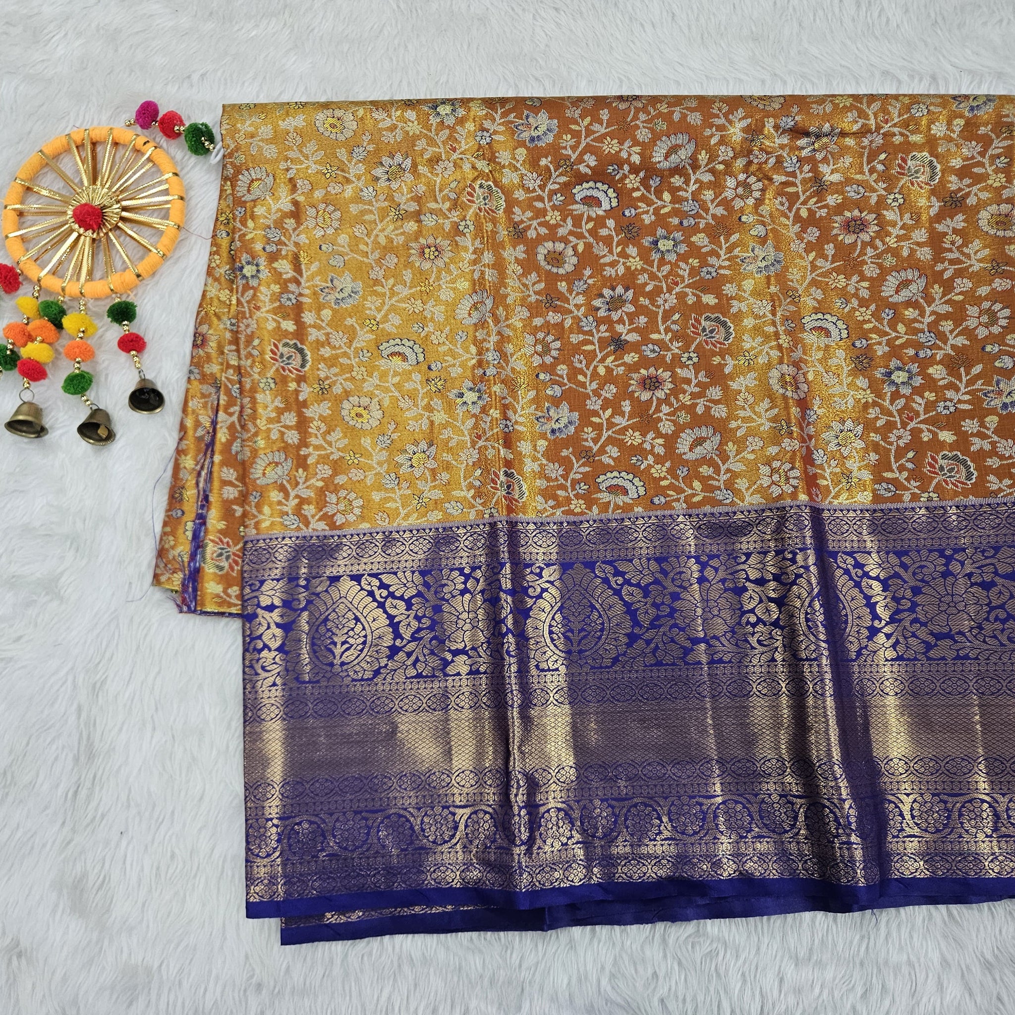 (5–10 Year) Lehenga – Unstitched (Blouse + Material)