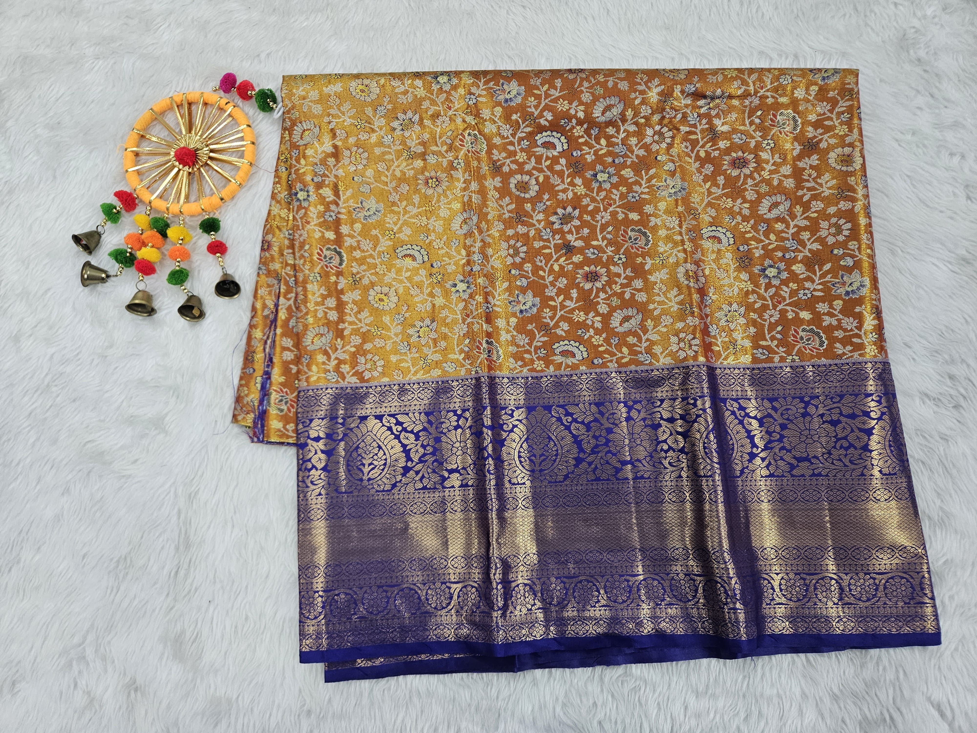 (5–10 Year) Lehenga – Unstitched (Blouse + Material)