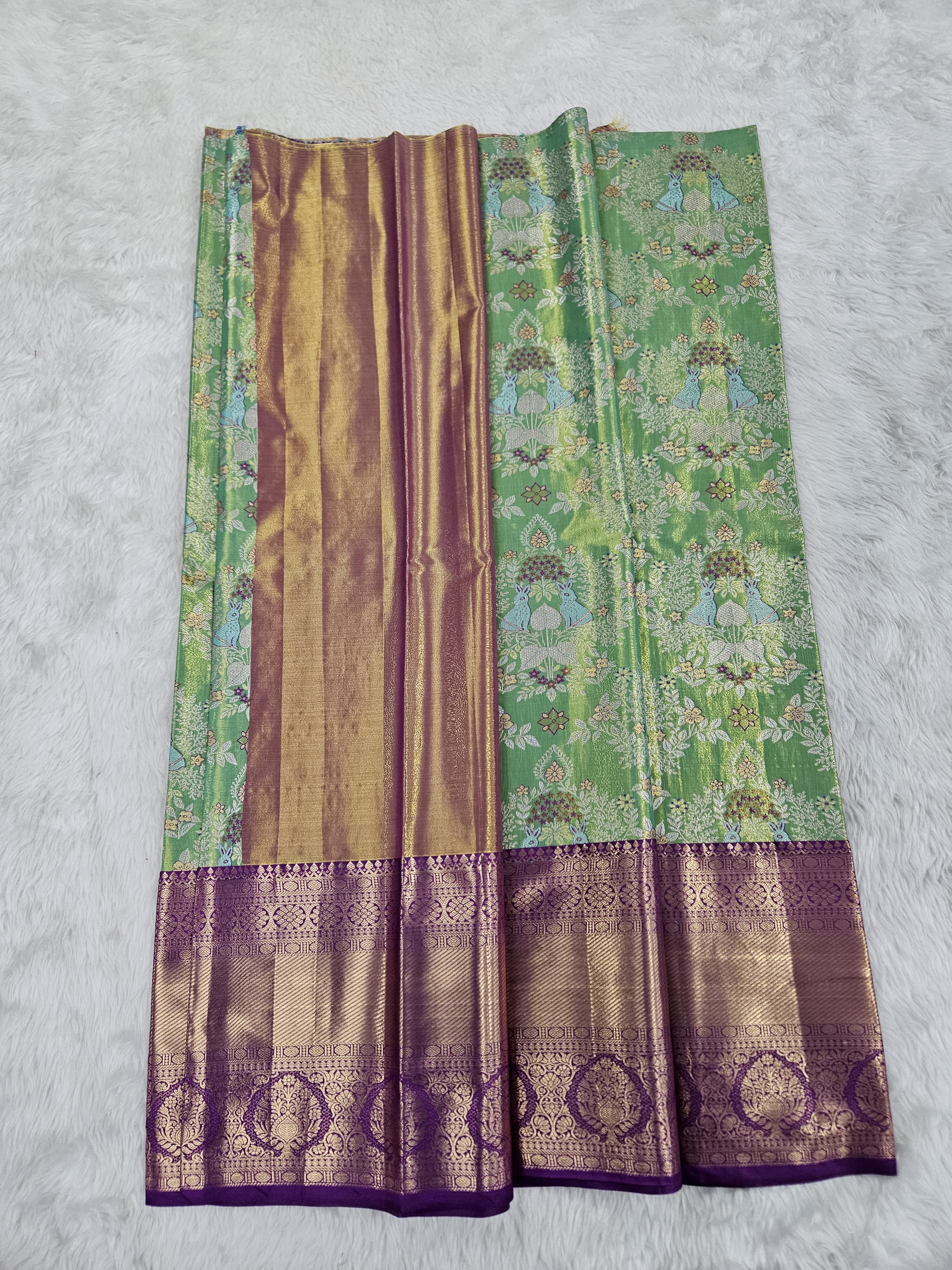 (5–10 Year) Lehenga – Unstitched (Blouse + Material)