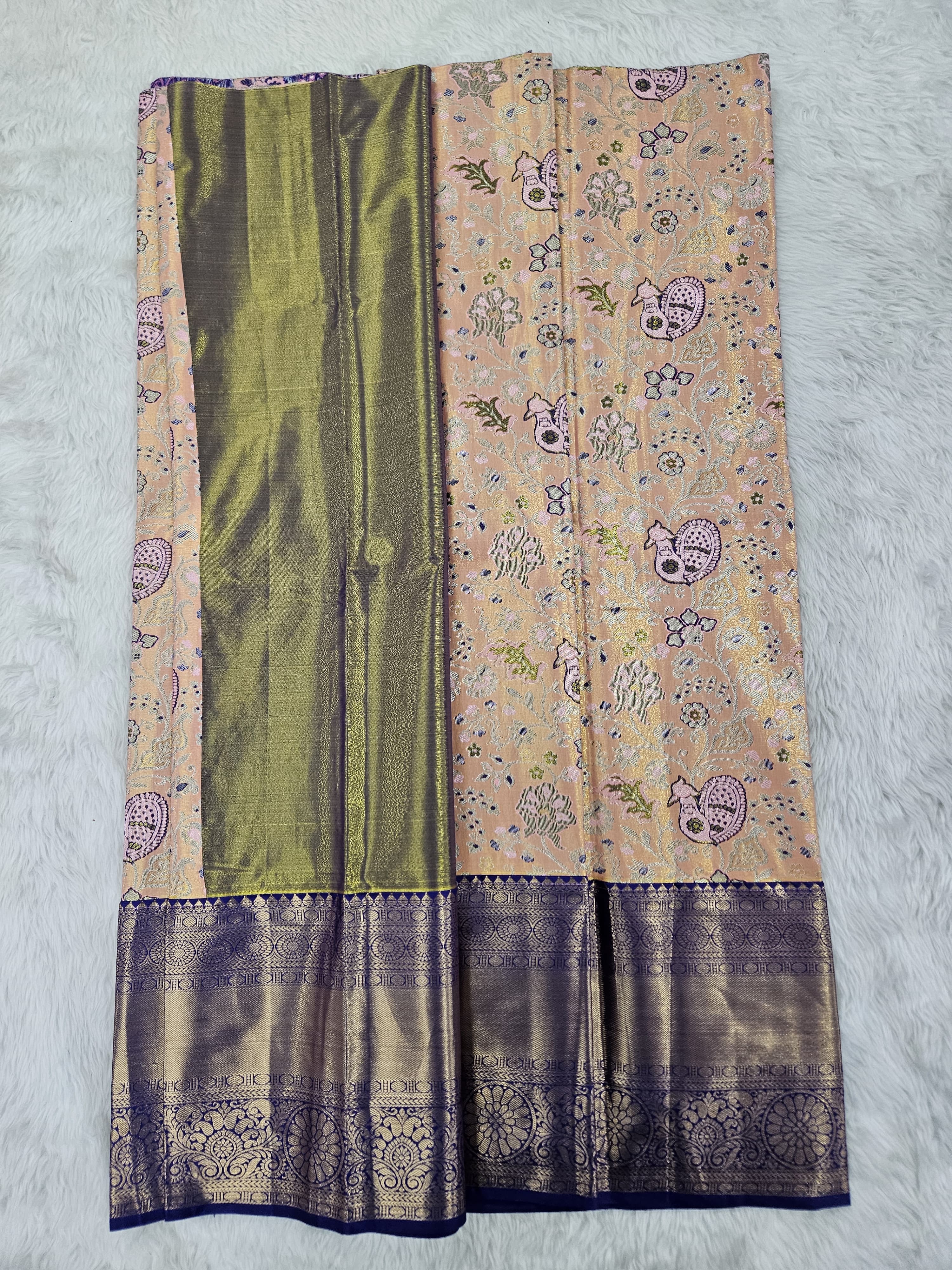 (5–10 Year) Lehenga – Unstitched (Blouse + Material)