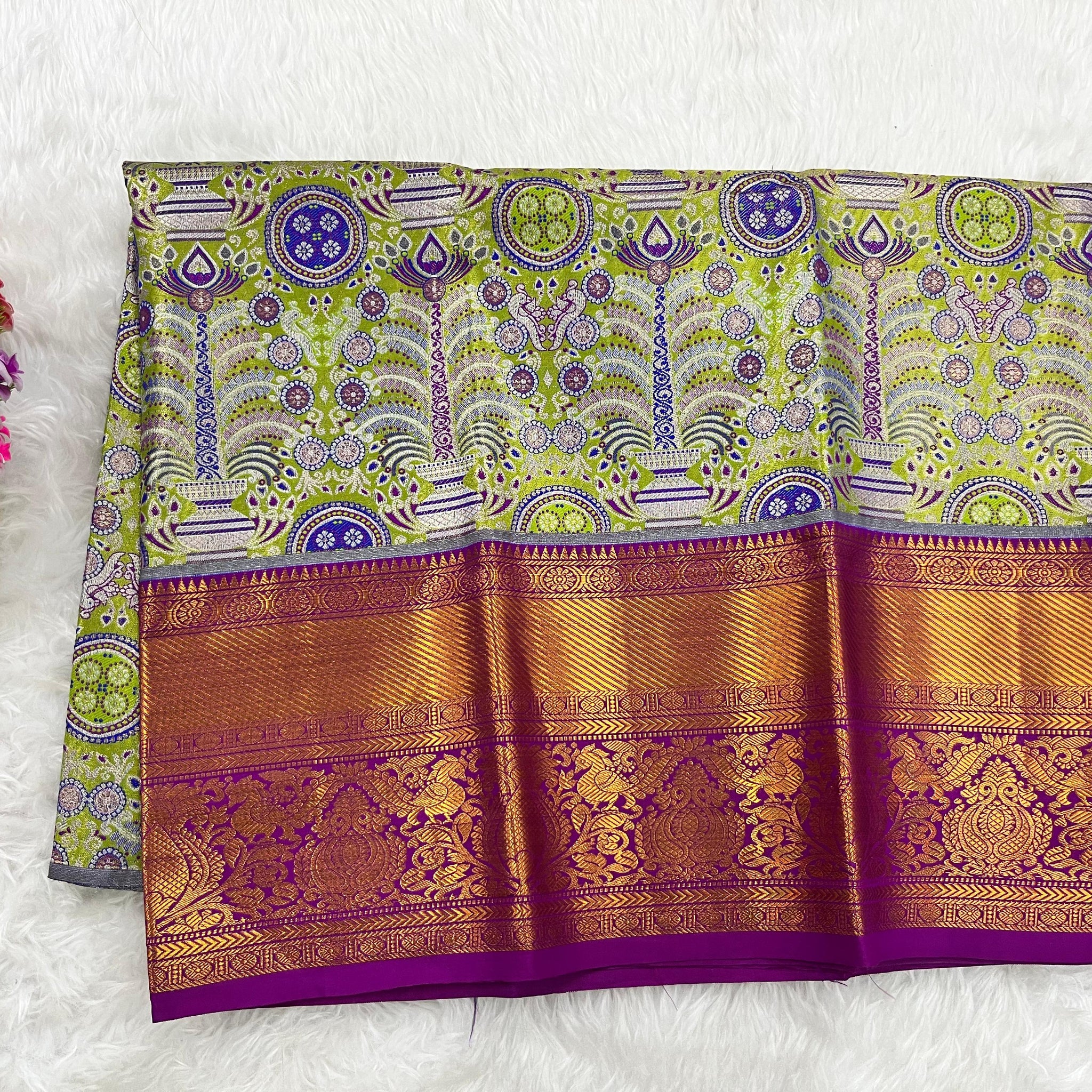 (2–5  Year) Lehenga – Unstitched (Blouse + Material)