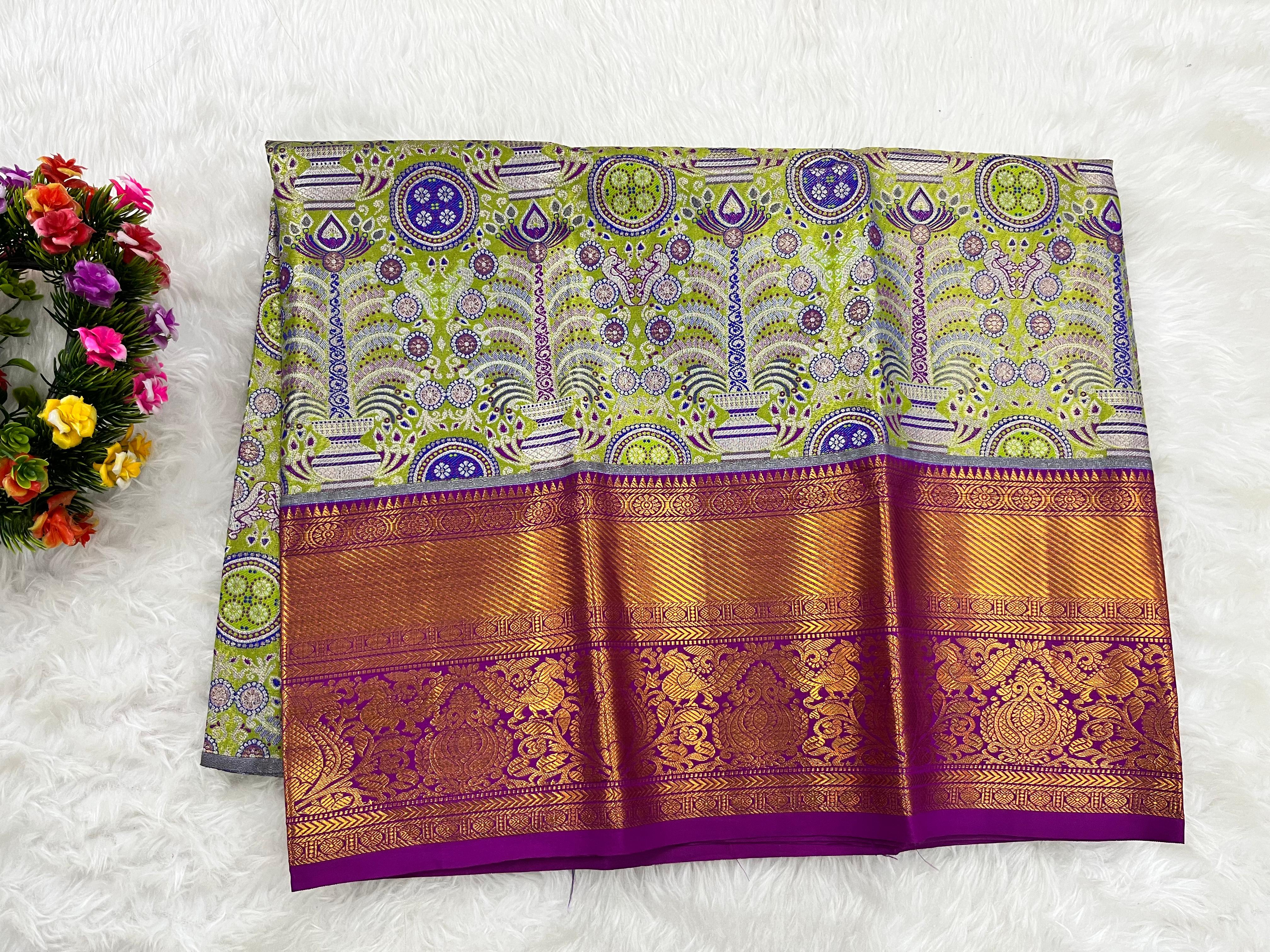 (2–5  Year) Lehenga – Unstitched (Blouse + Material)