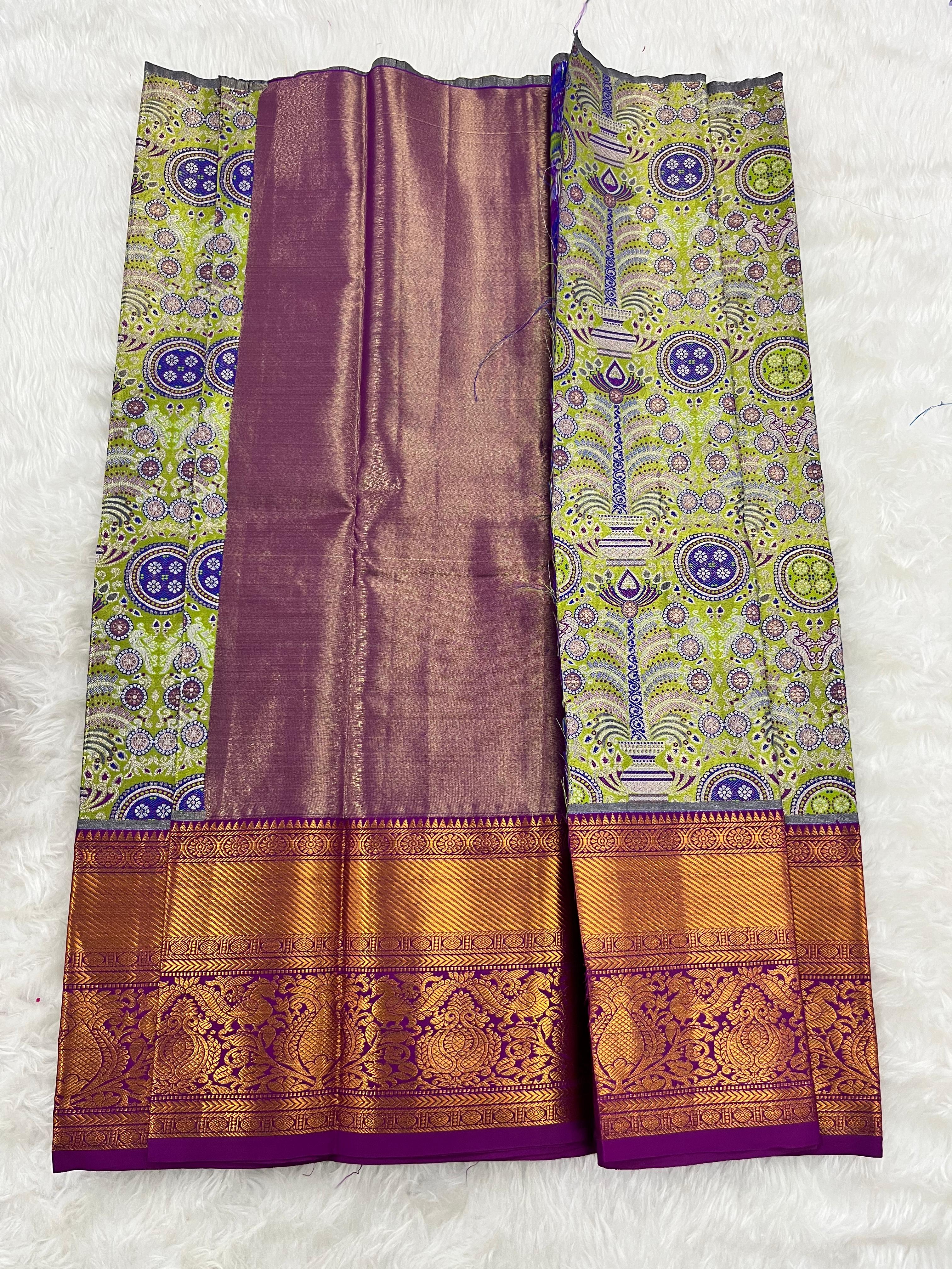 (2–5  Year) Lehenga – Unstitched (Blouse + Material)