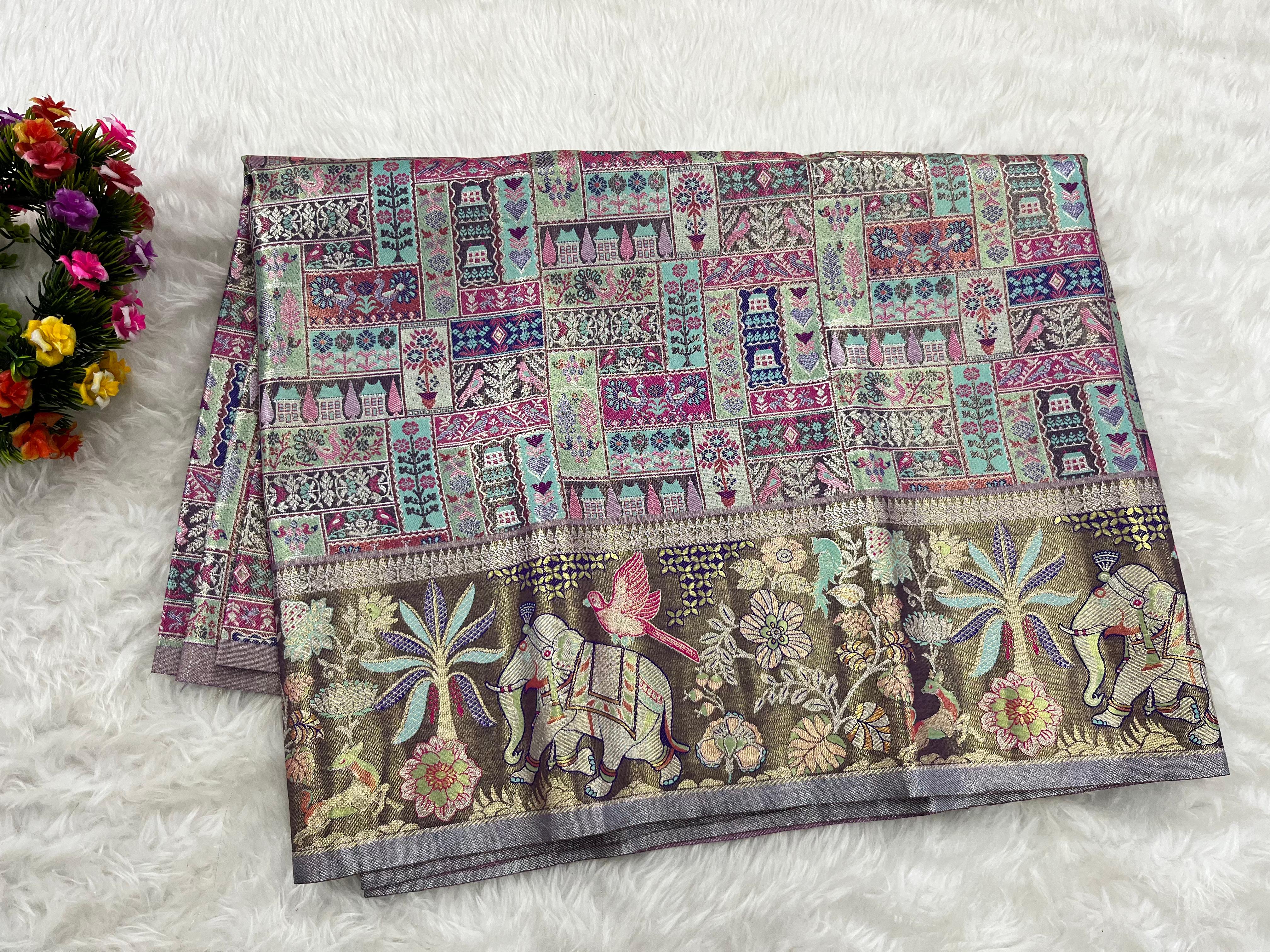 (2–5  Year) Lehenga – Unstitched (Blouse + Material)