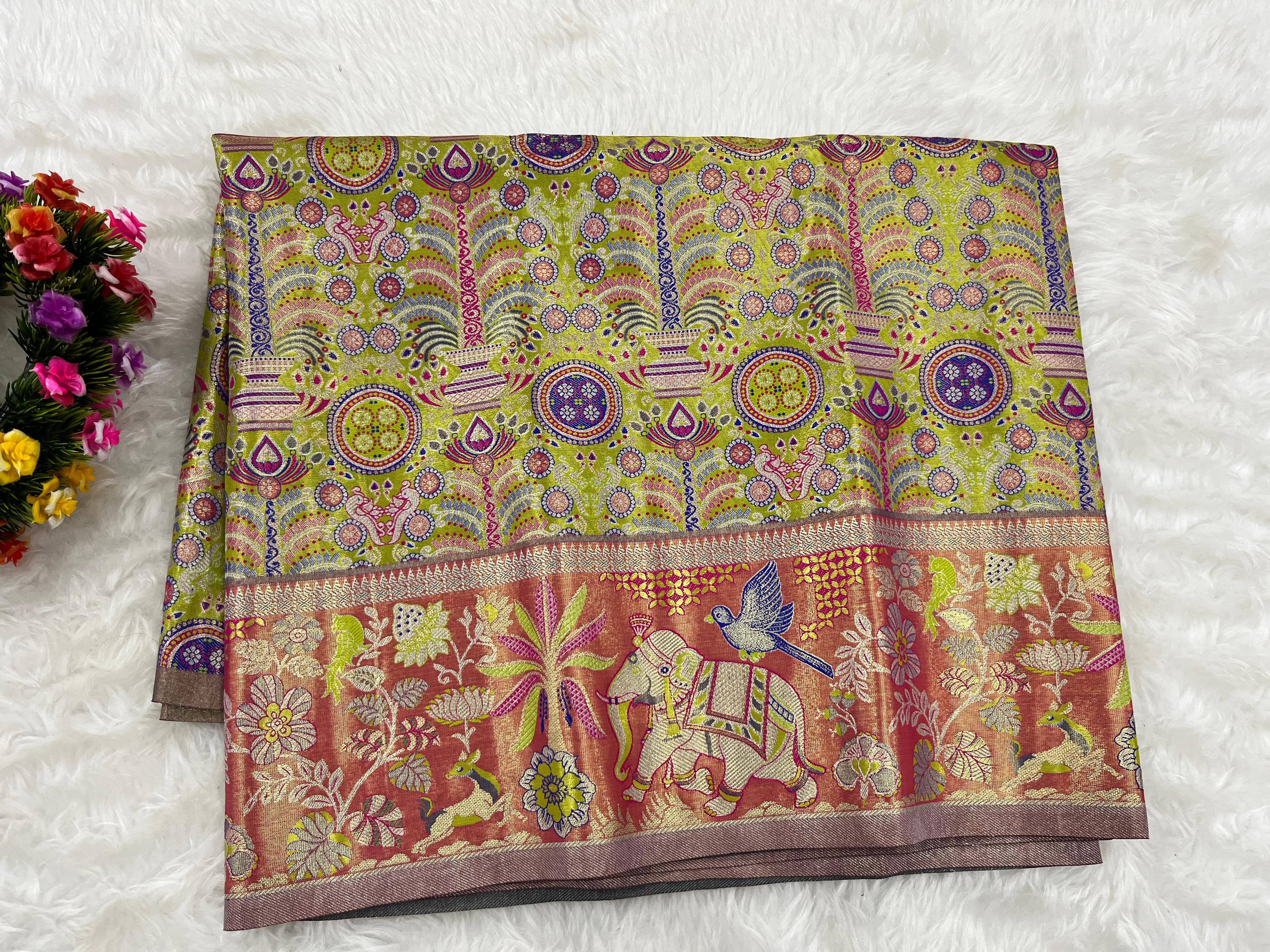 (2–5  Year) Lehenga – Unstitched (Blouse + Material)