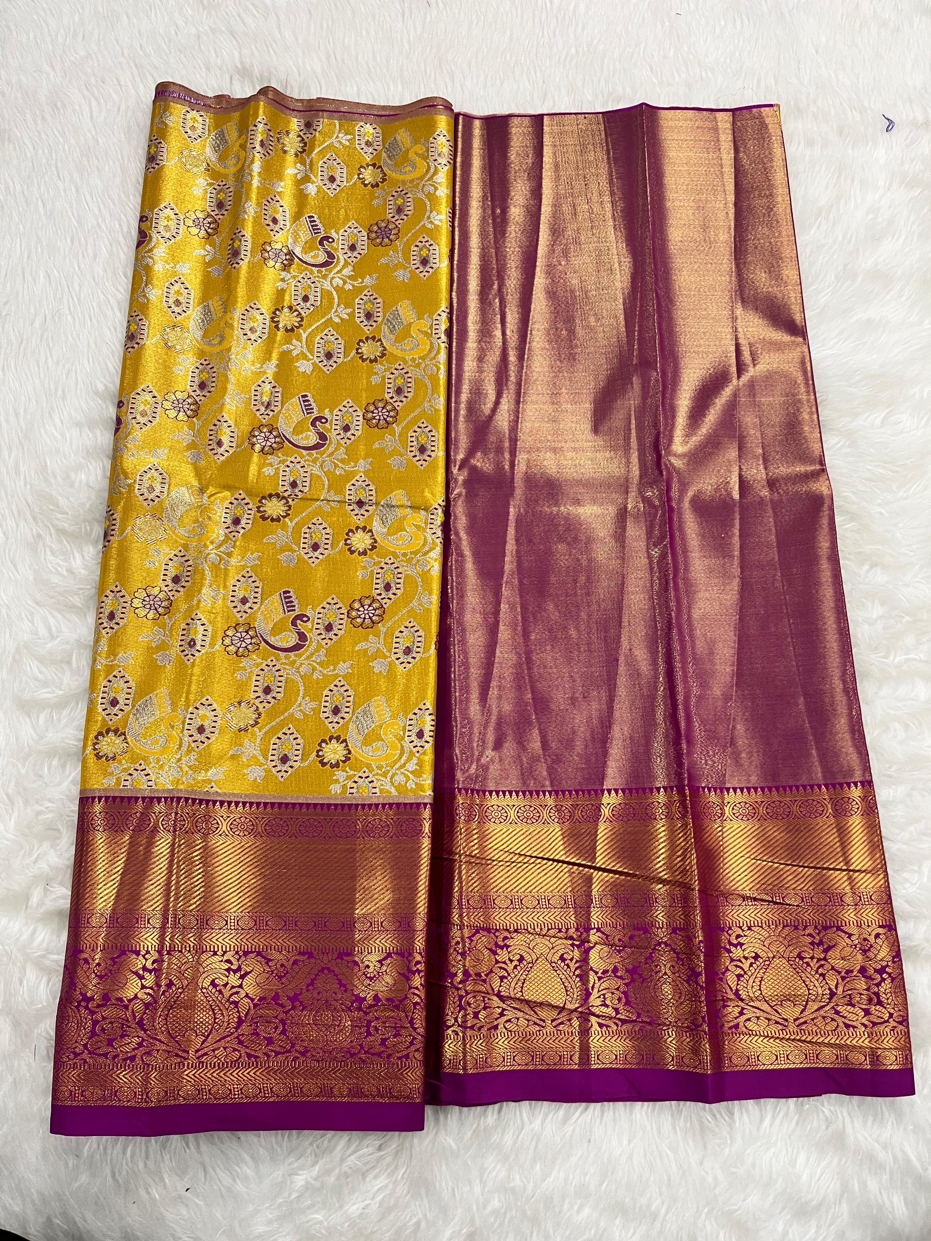 (2–5  Year) Lehenga – Unstitched (Blouse + Material)