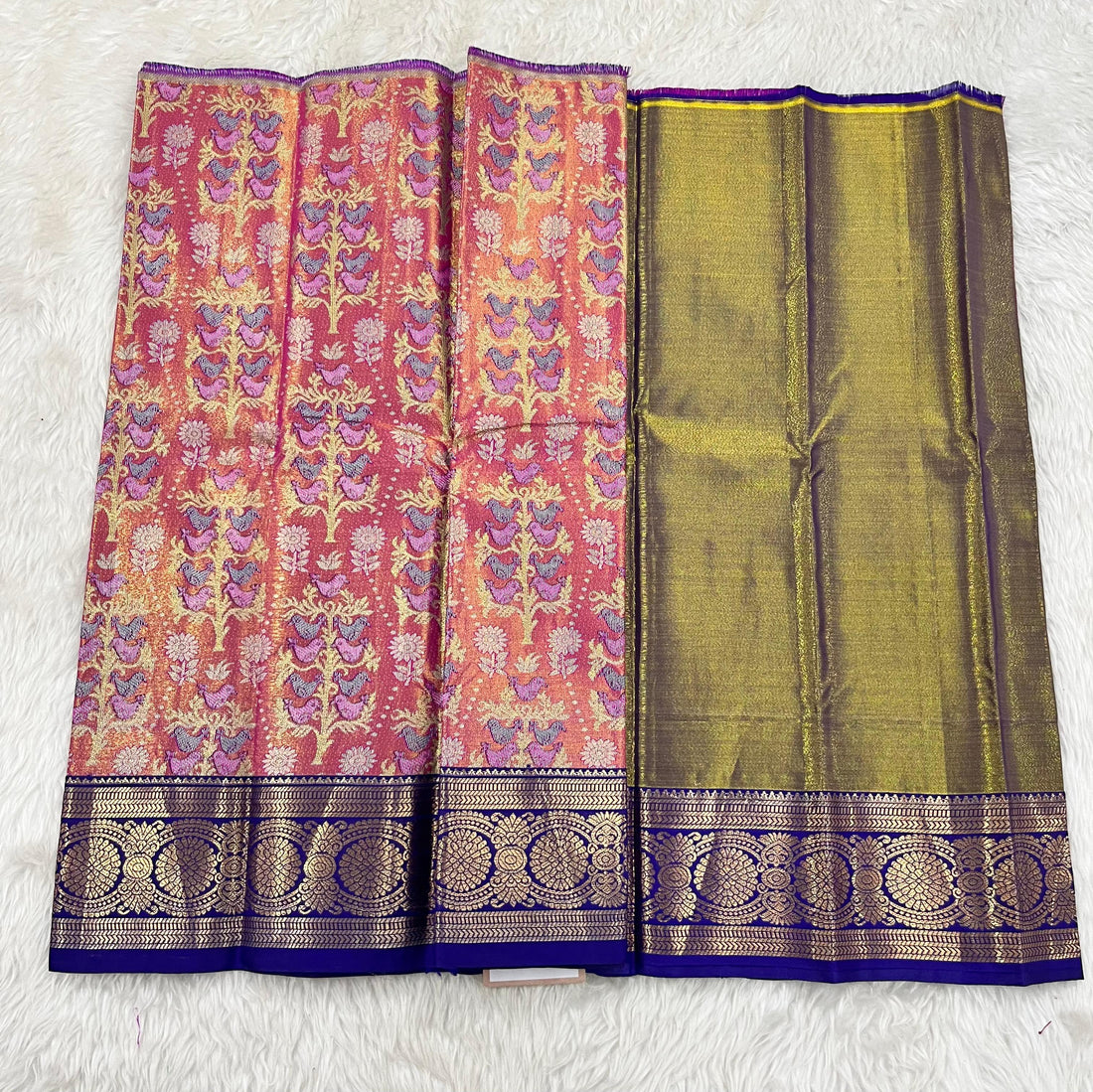 (0–1 Year) Lehenga – Unstitched (Blouse + Material)