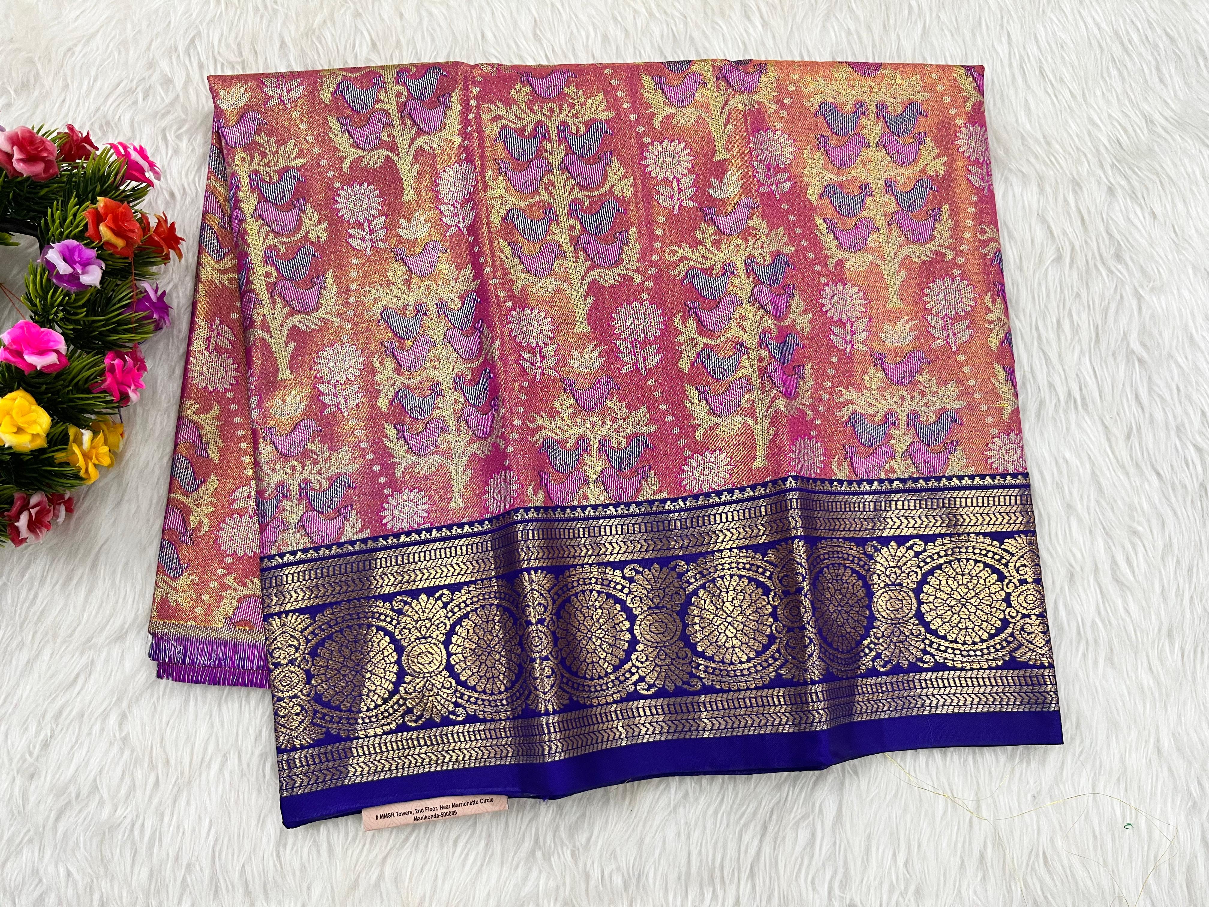 (0–1 Year) Lehenga – Unstitched (Blouse + Material)