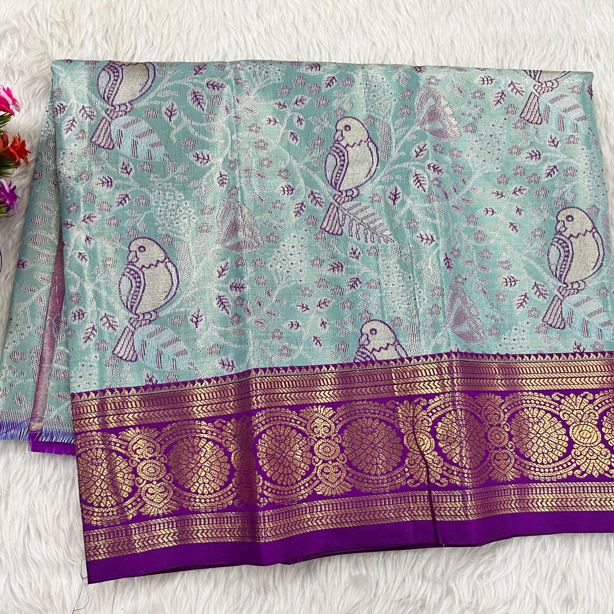 (0–1 Year) Lehenga – Unstitched (Blouse + Material)