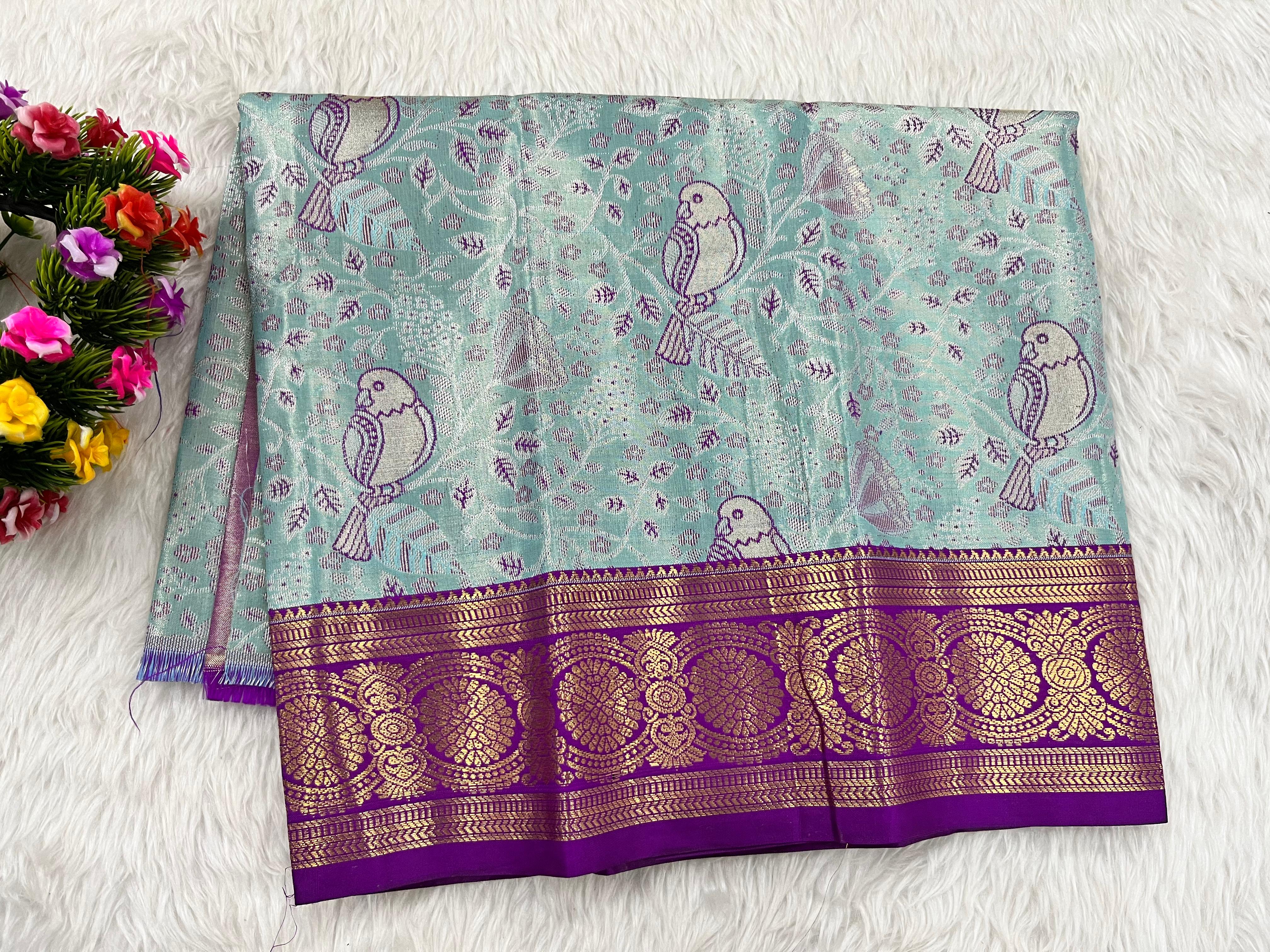 (0–1 Year) Lehenga – Unstitched (Blouse + Material)