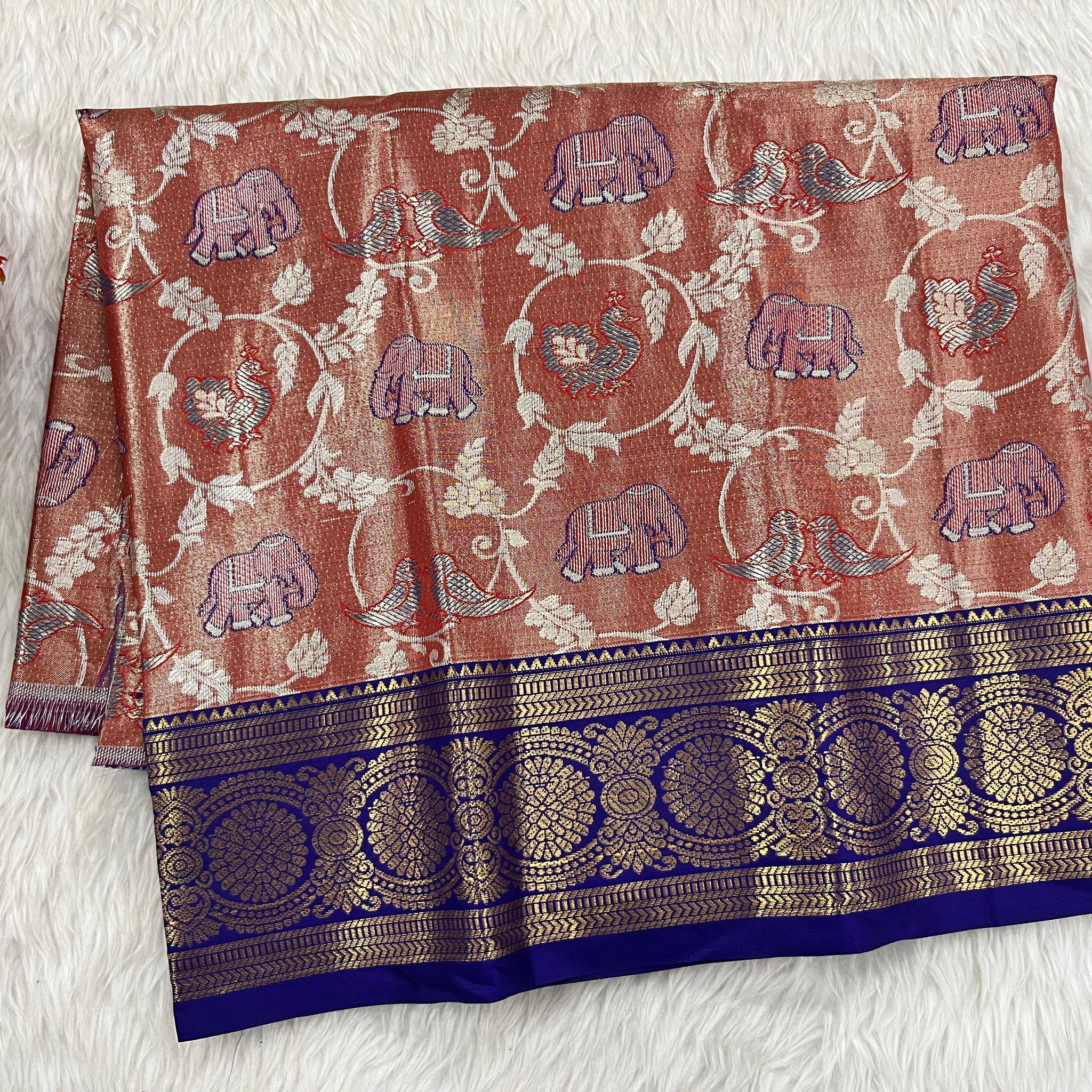 (0–1 Year) Lehenga – Unstitched (Blouse + Material)