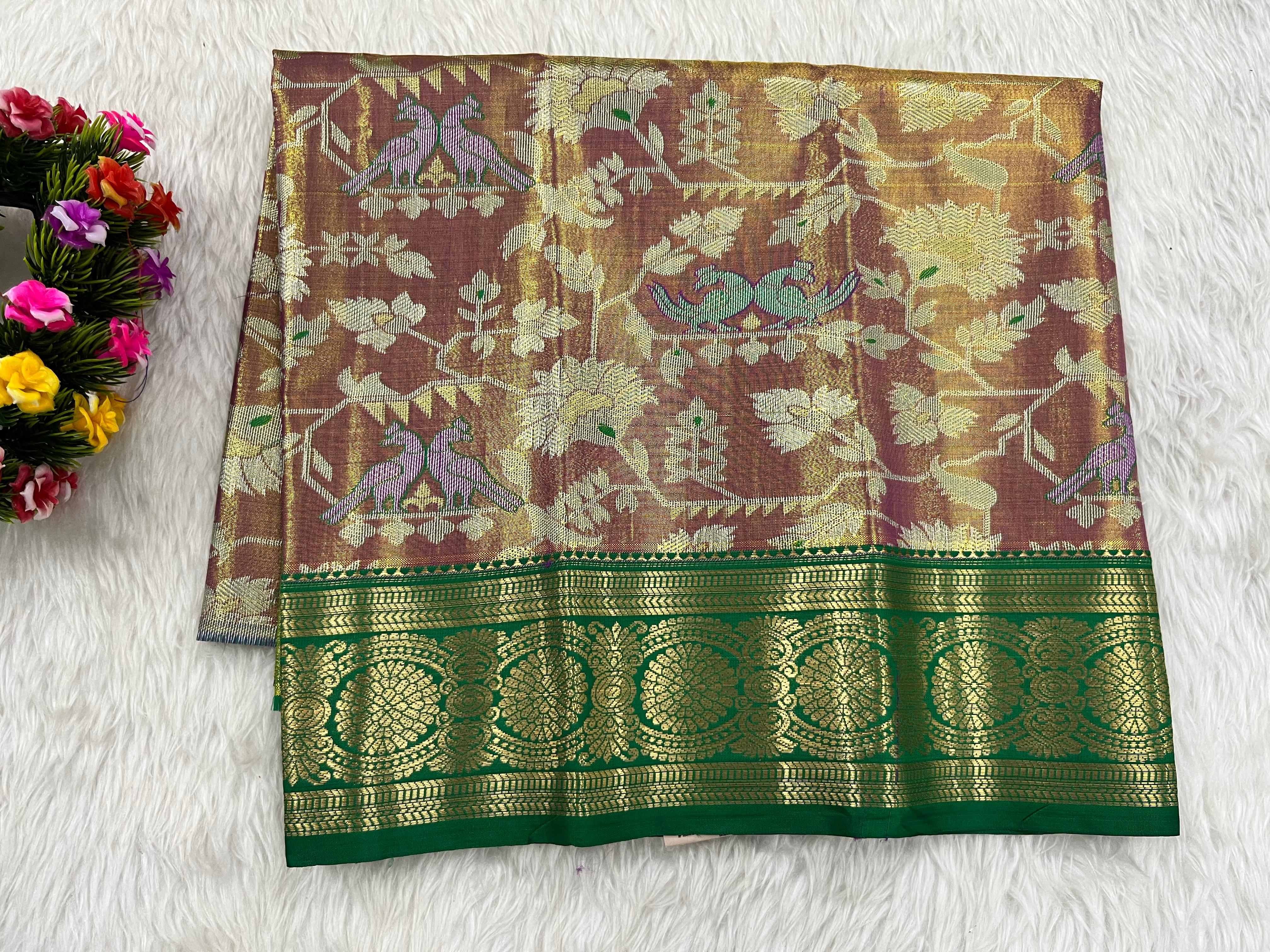 (0–1 Year) Lehenga – Unstitched (Blouse + Material)