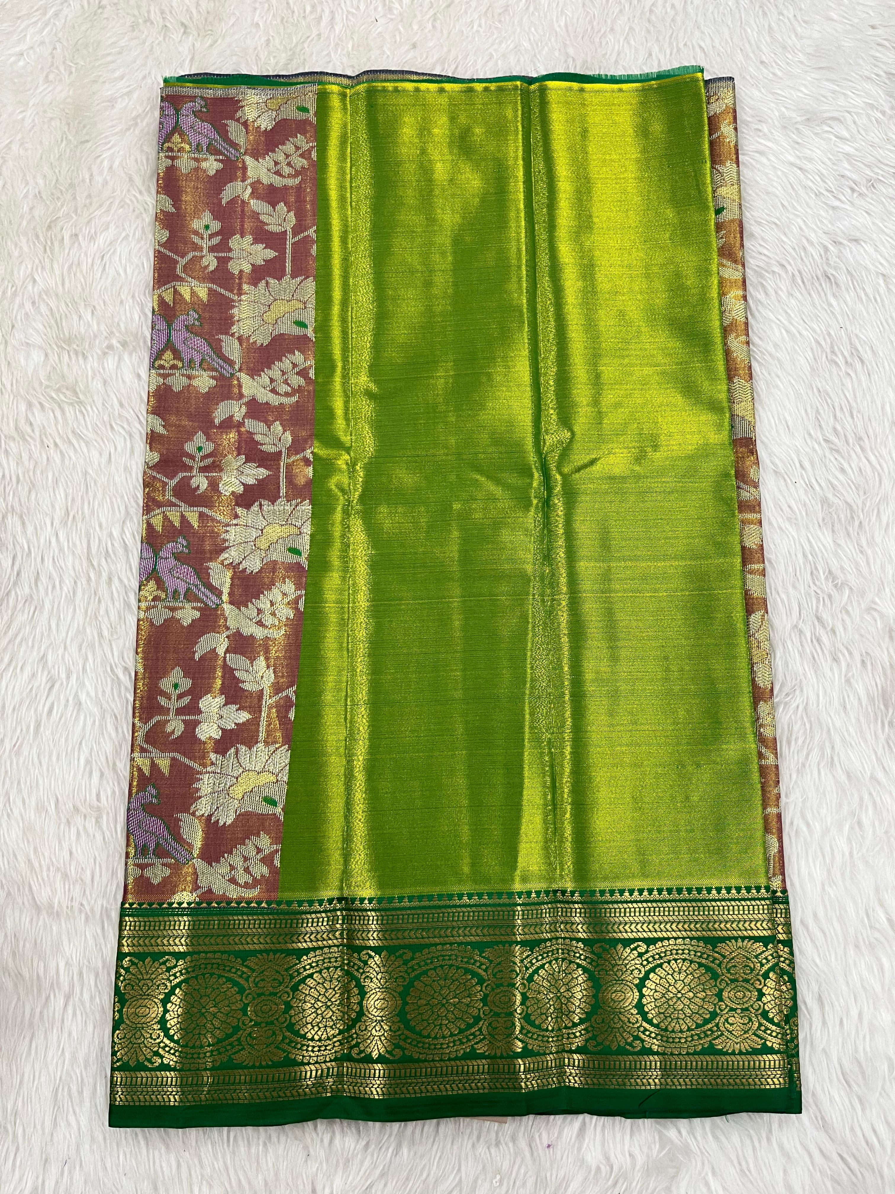 (0–1 Year) Lehenga – Unstitched (Blouse + Material)