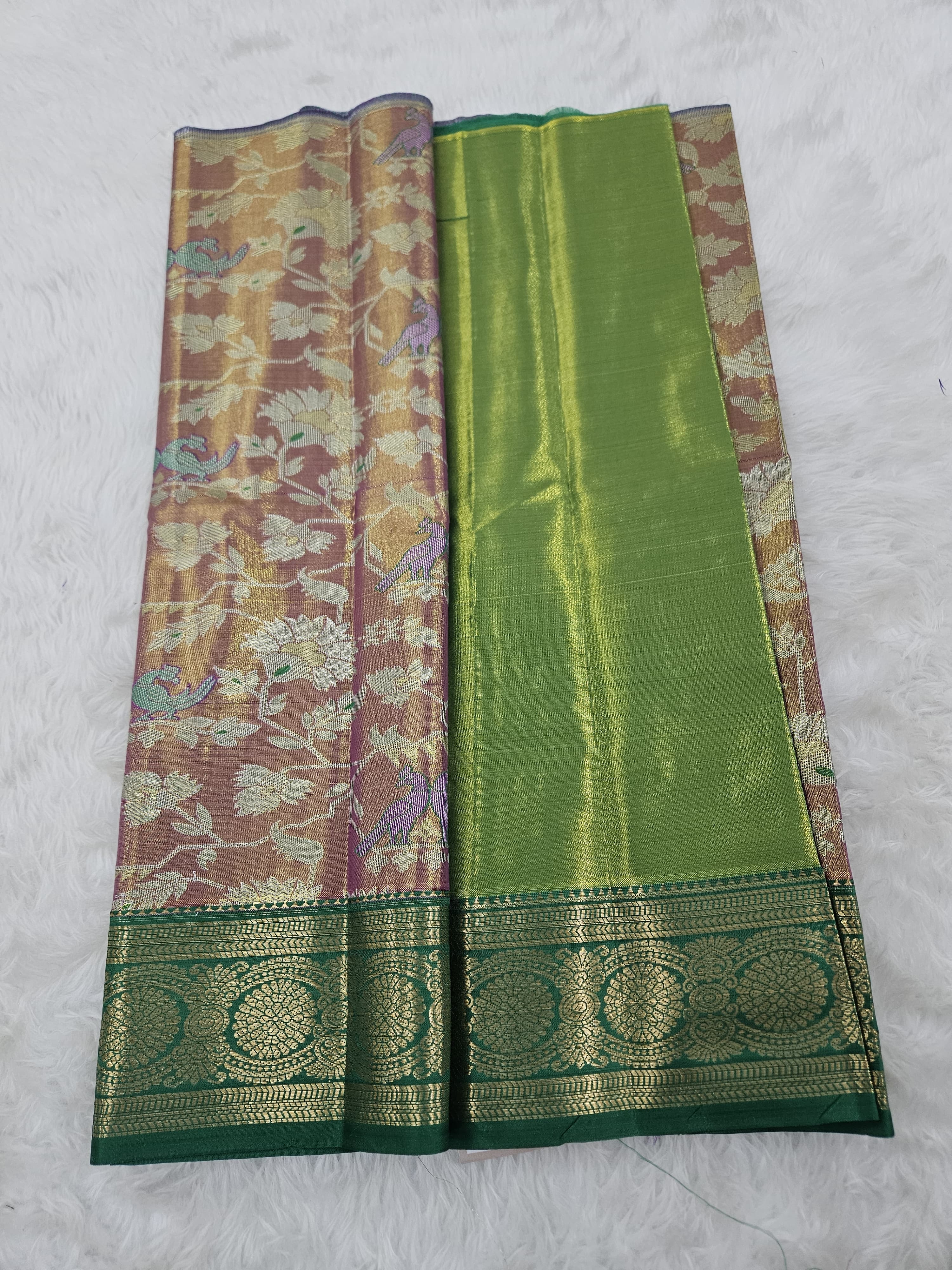 (0–1 Year) Lehenga – Unstitched (Blouse + Material)