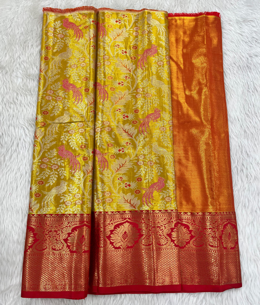 (0–1 Year) Lehenga – Unstitched (Blouse + Material)